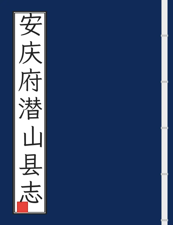 安庆府潜山县志