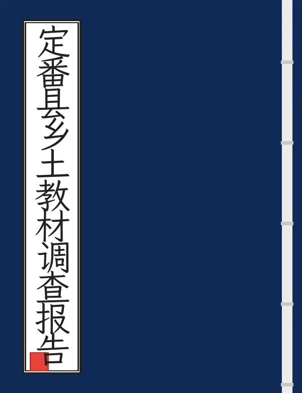 定番县乡土教材调查报告