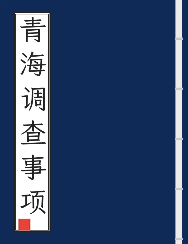 青海调查事项