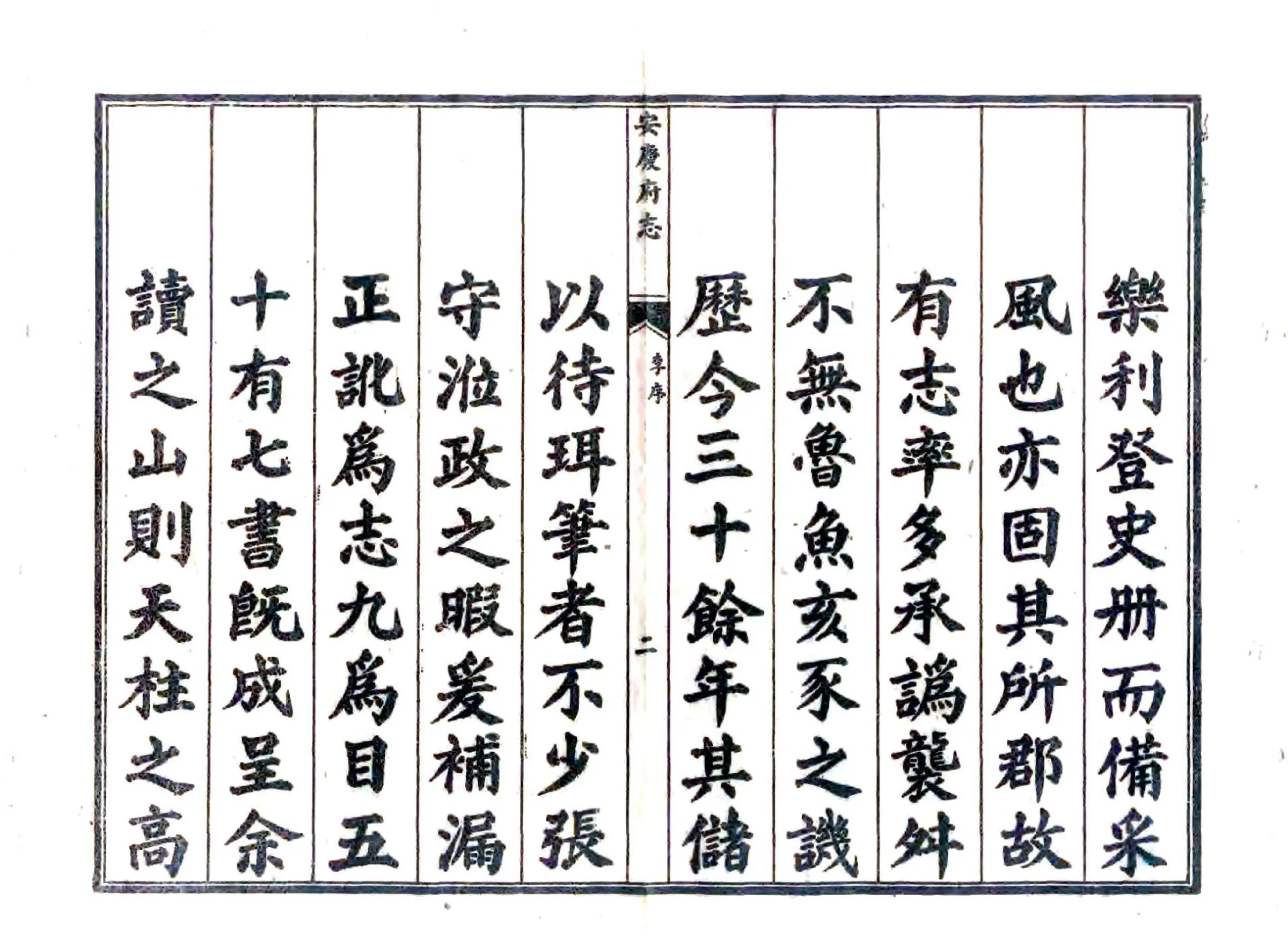安庆府志（康熙六十年） 在线预览第3页
