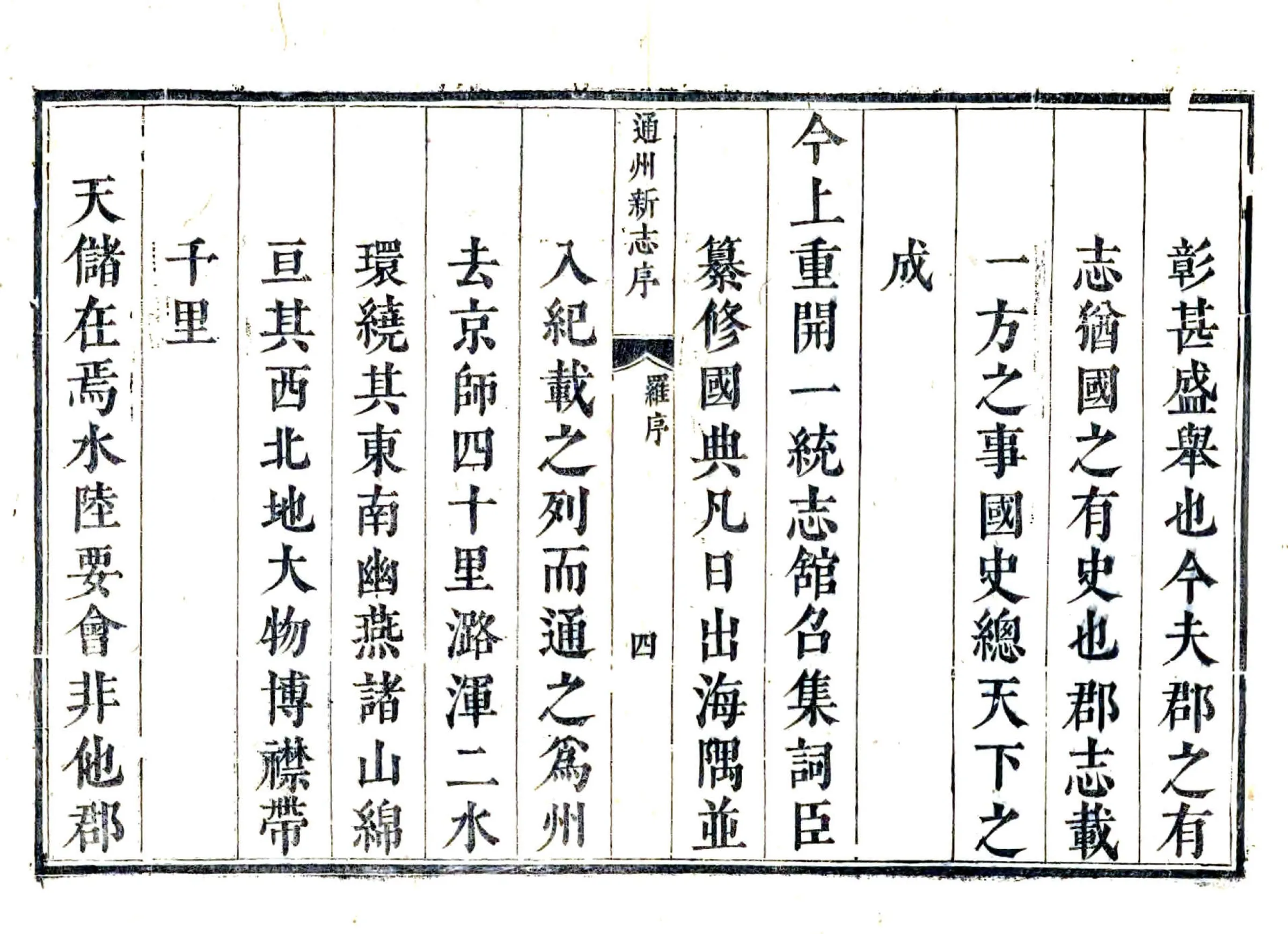 通州新志（雍正） 在线预览第4页