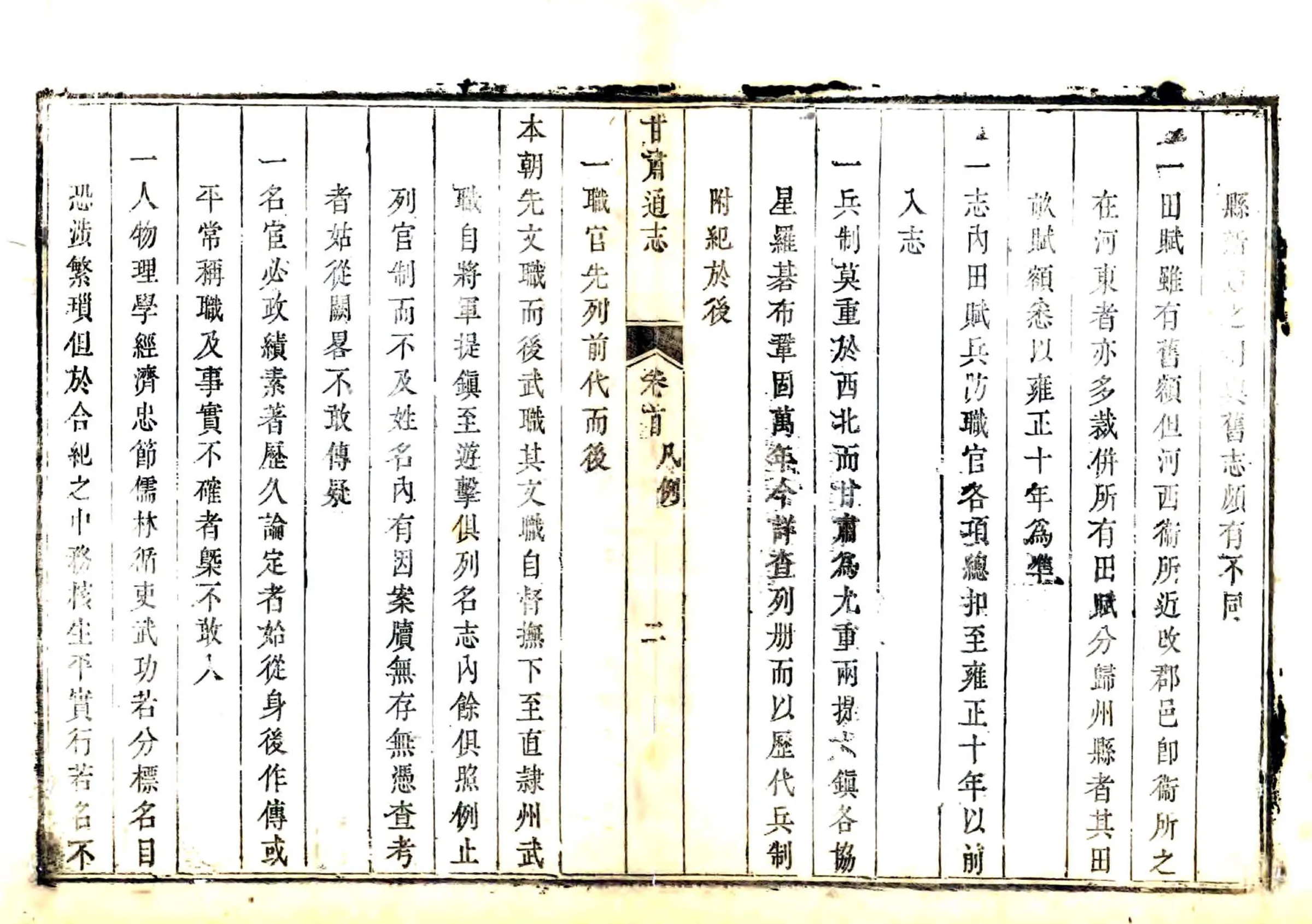 甘肃通志（乾隆） 在线预览第7页