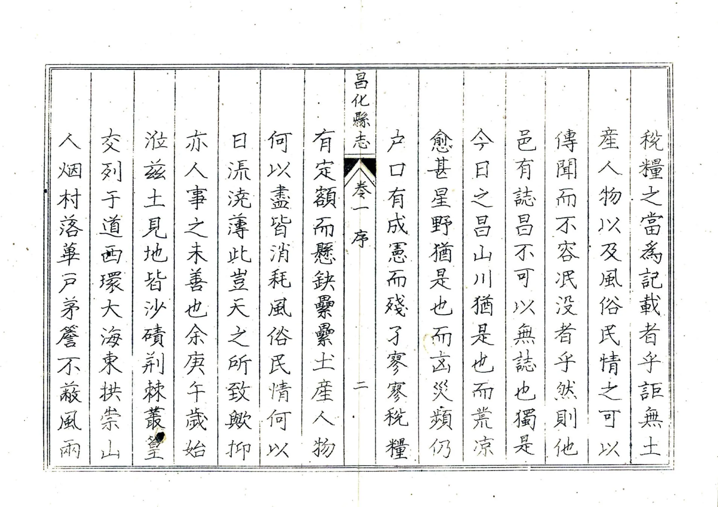 昌化县志（康熙 油印本） 在线预览第8页