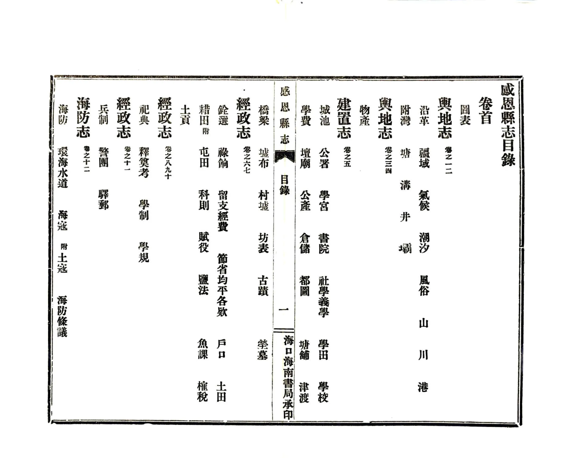 感恩县志（民国） 在线预览第2页