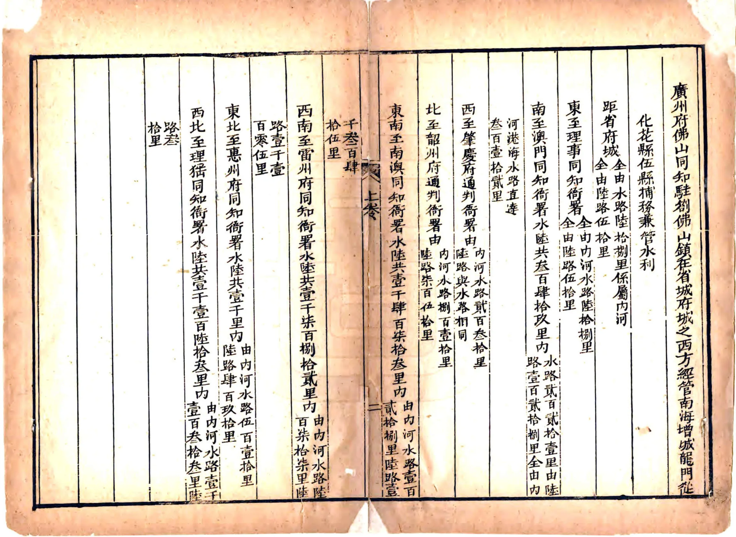 广东各府州所属相距里数册 在线预览第4页