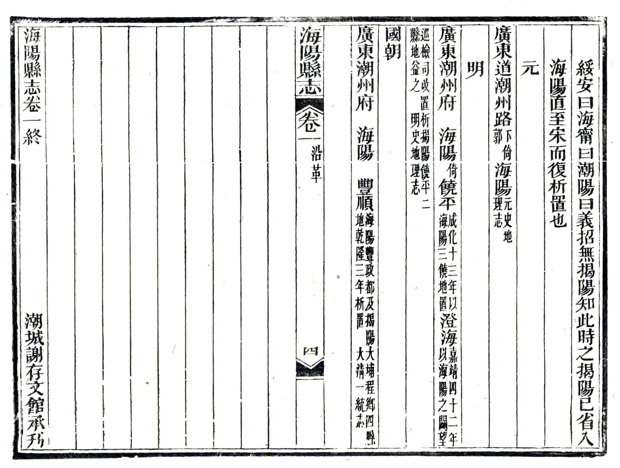 海阳县志（光绪） 在线预览第4页