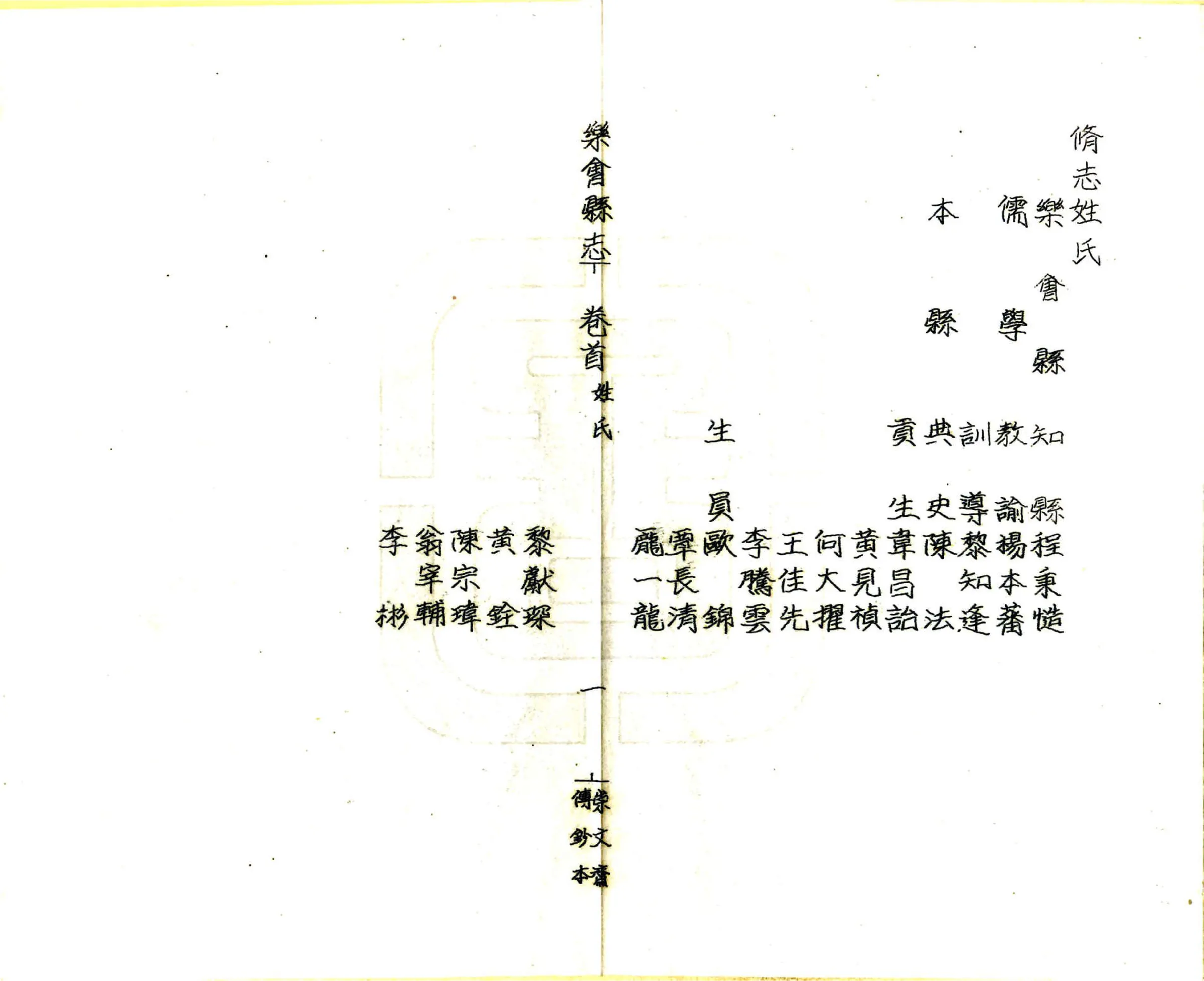 乐会县志（康熙 油印本） 在线预览第5页