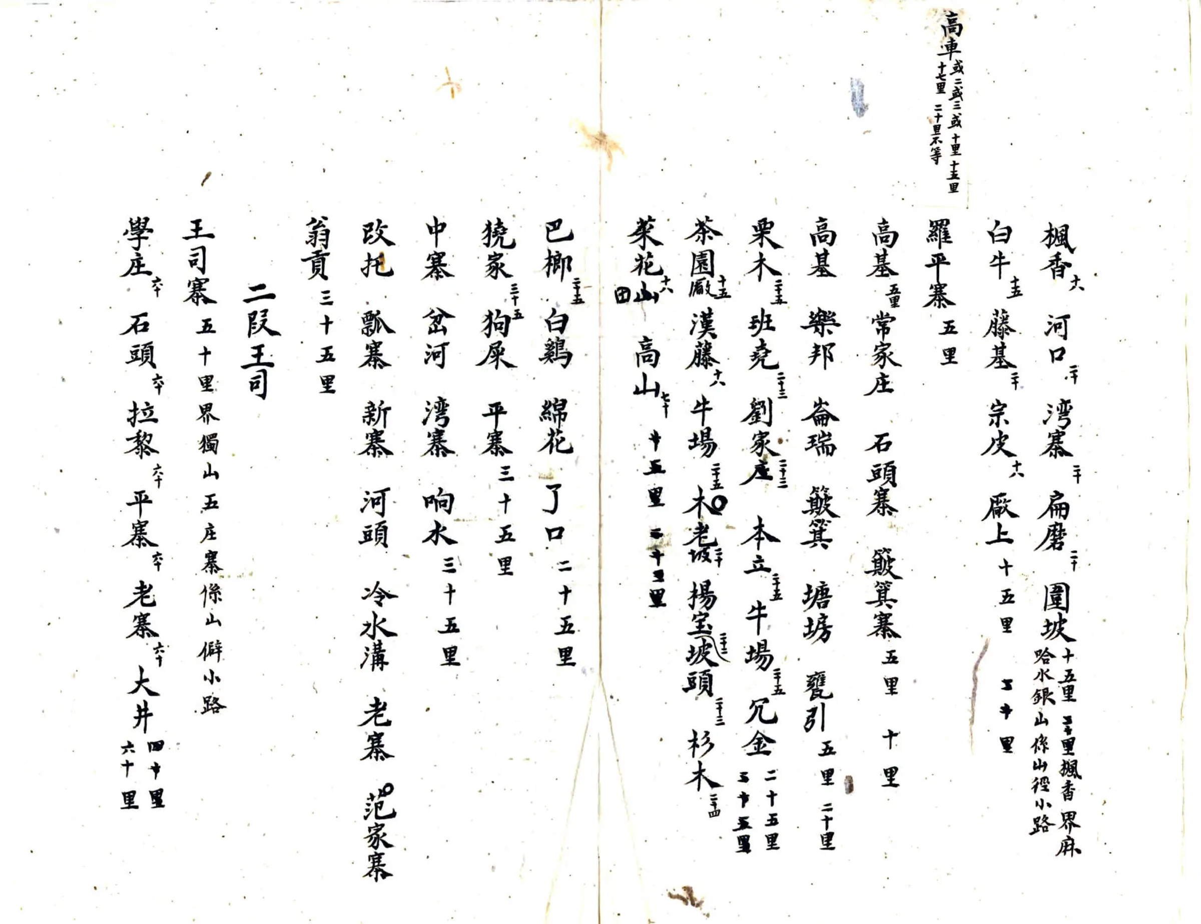 都匀府亲辖村寨道里册（清） 在线预览第5页