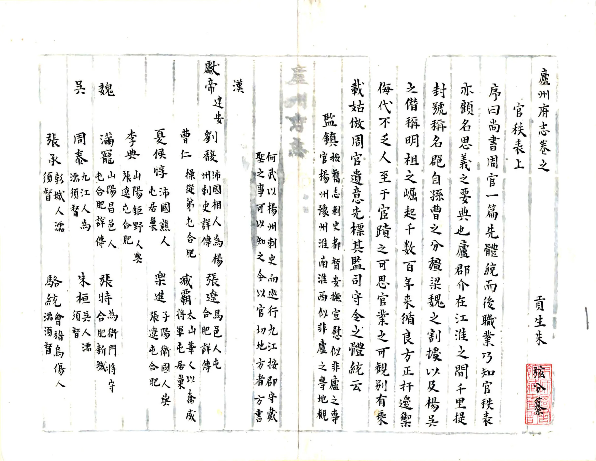 庐州府志（康熙） 在线预览第2页