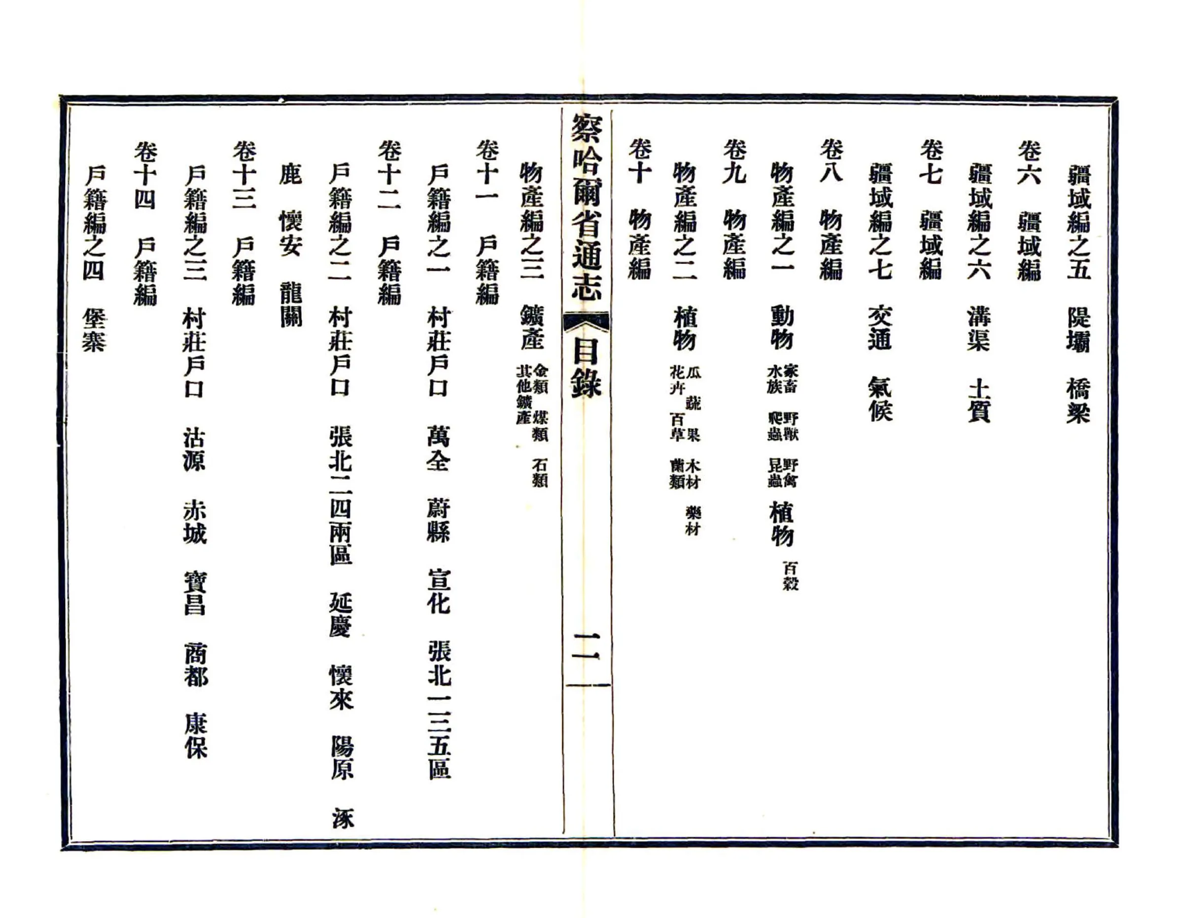 察哈尔省通志（民国） 在线预览第8页