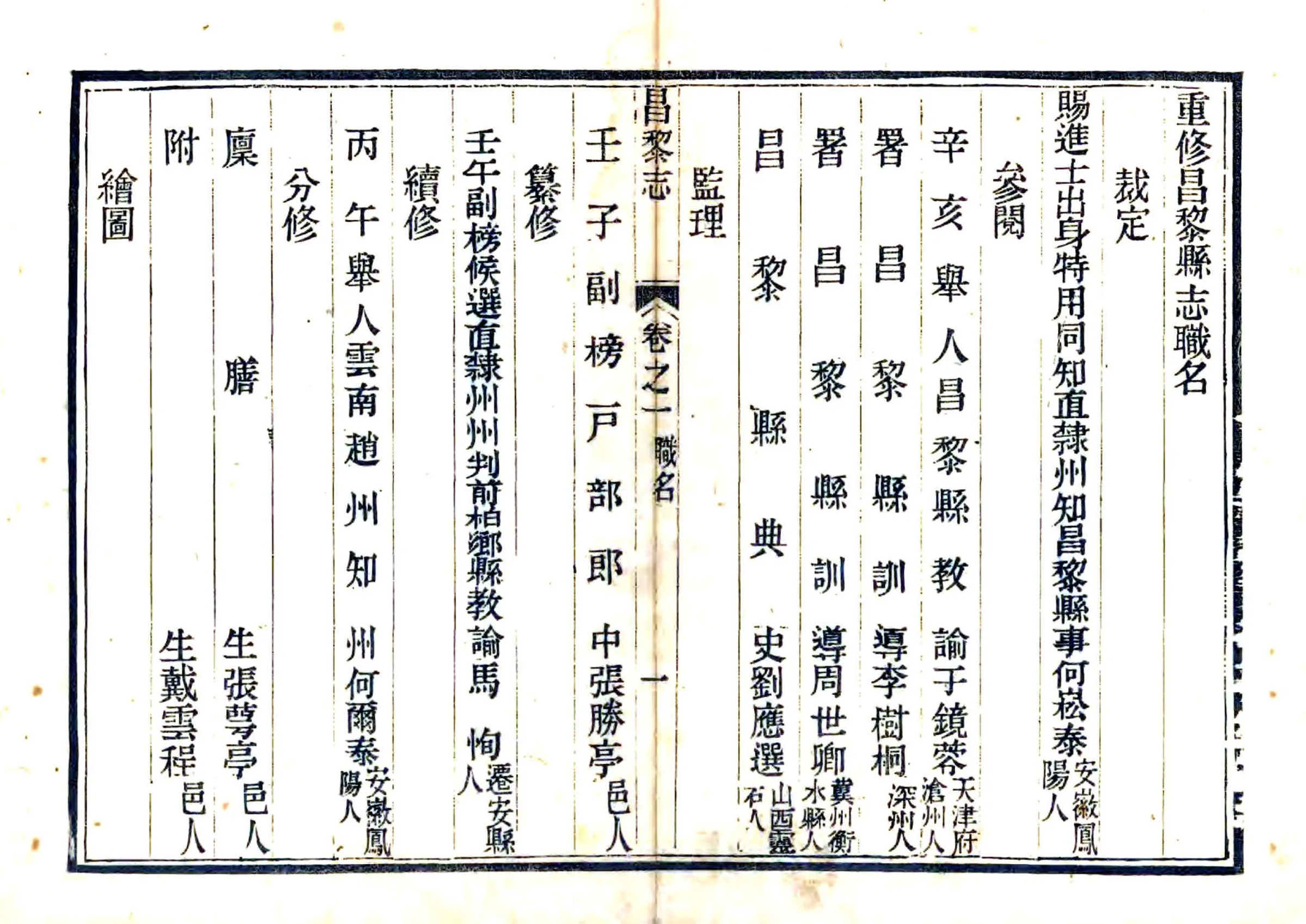 昌黎县志（同治） 在线预览第5页