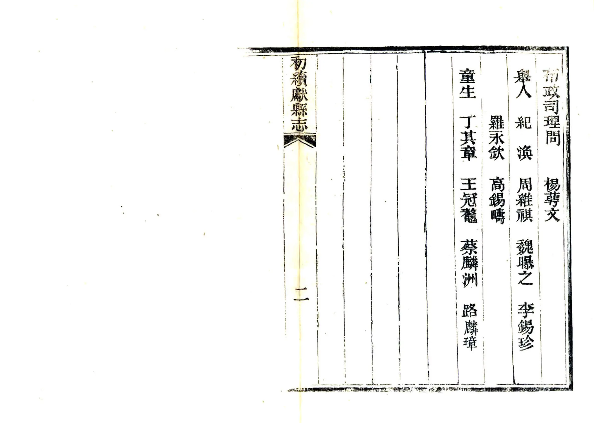 初续献县志（咸丰） 在线预览第7页