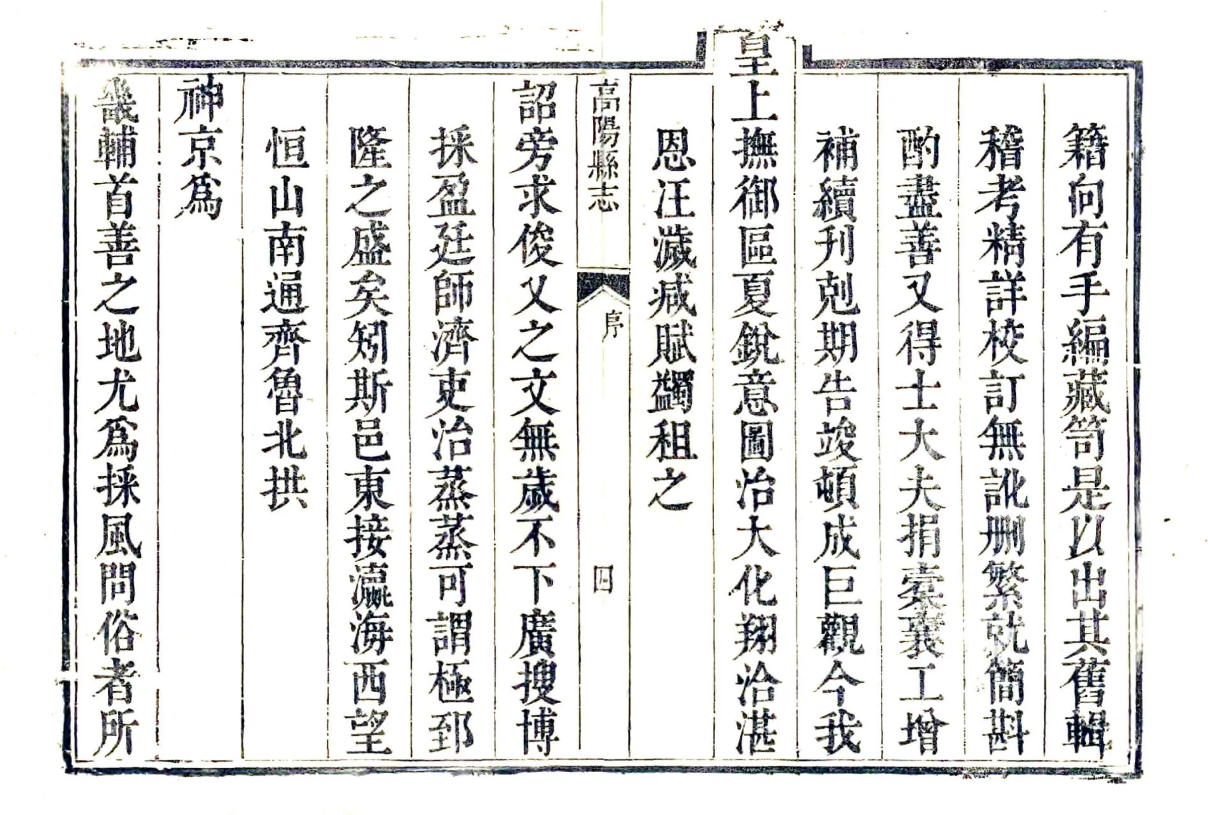 高阳县志（雍正） 在线预览第4页