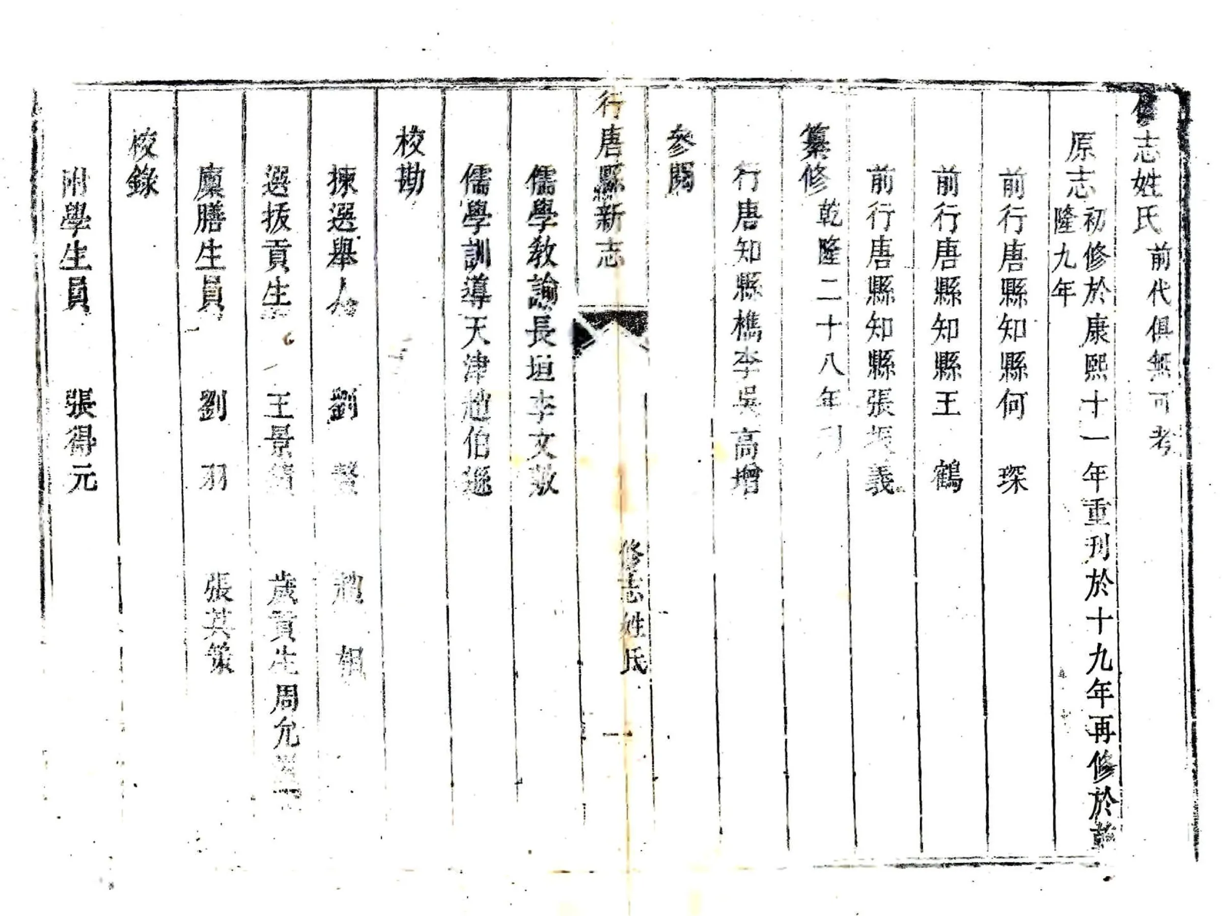 行唐县新志（乾隆） 在线预览第8页