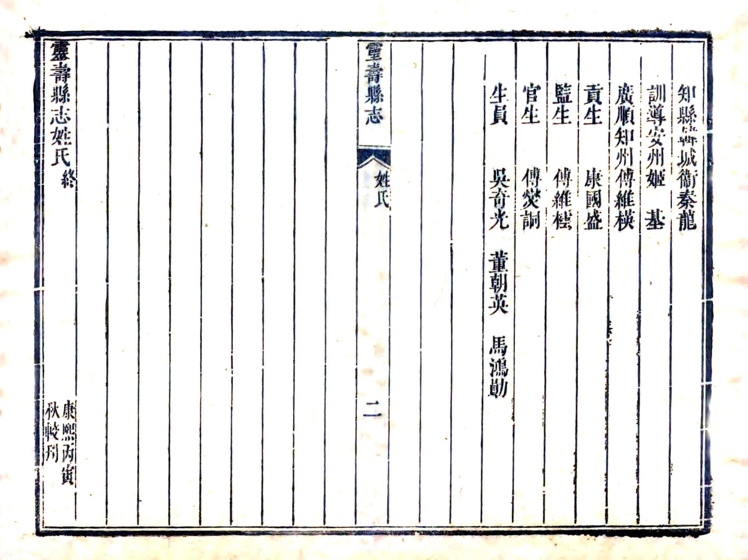 灵寿县志（康熙） 在线预览第6页