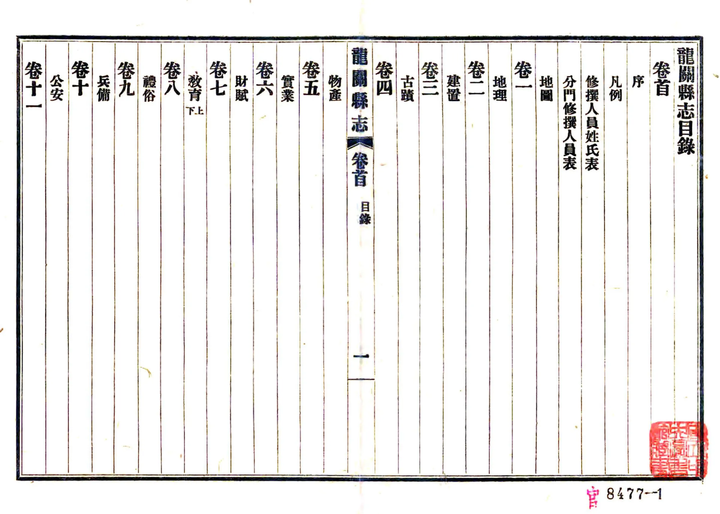 龙关县新志（民国） 在线预览第2页