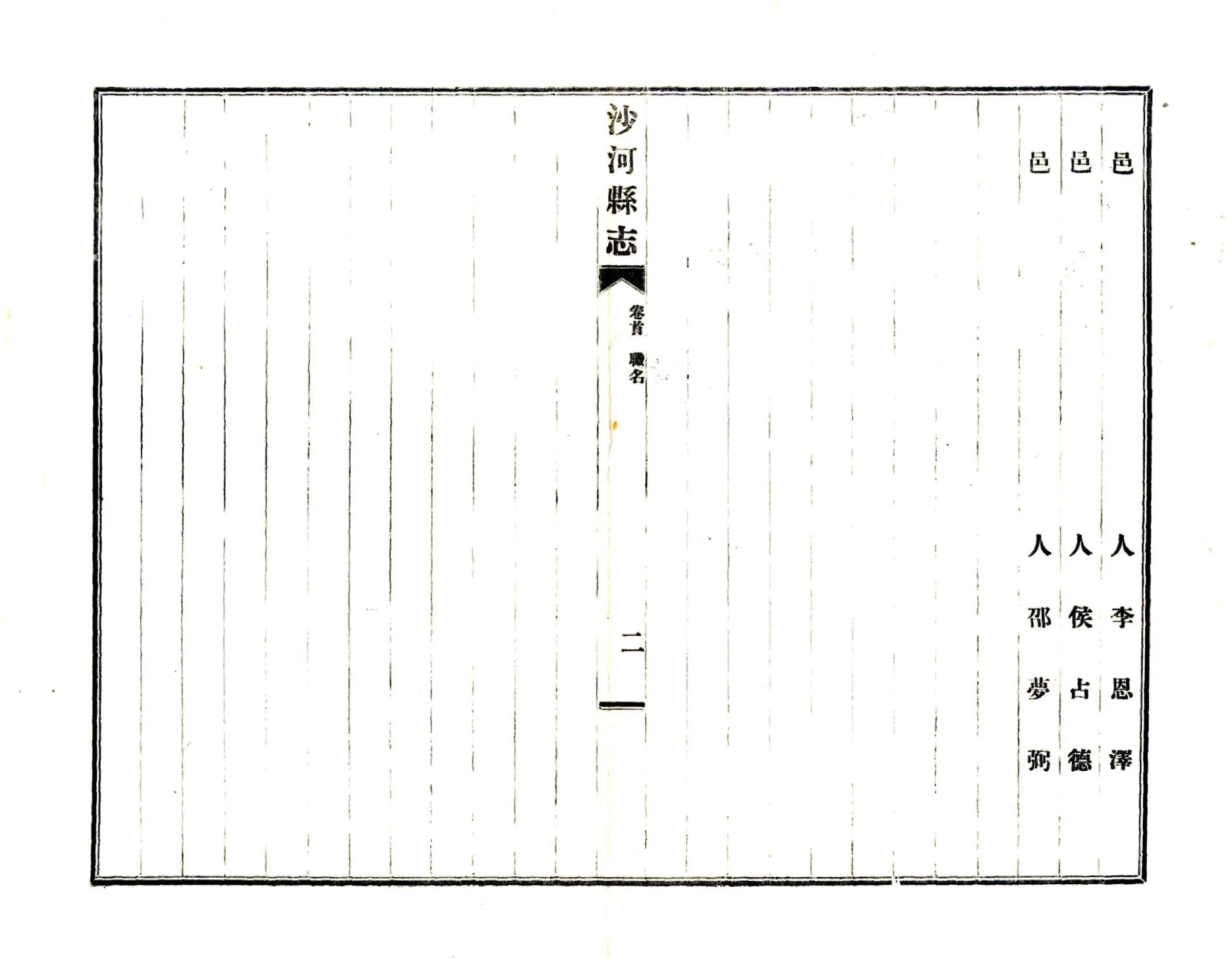 沙河县志（民国） 在线预览第7页