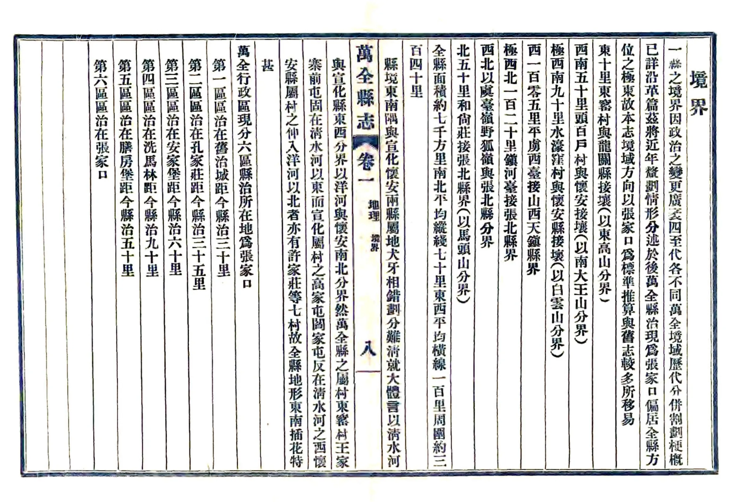 万全县志（民国） 在线预览第8页