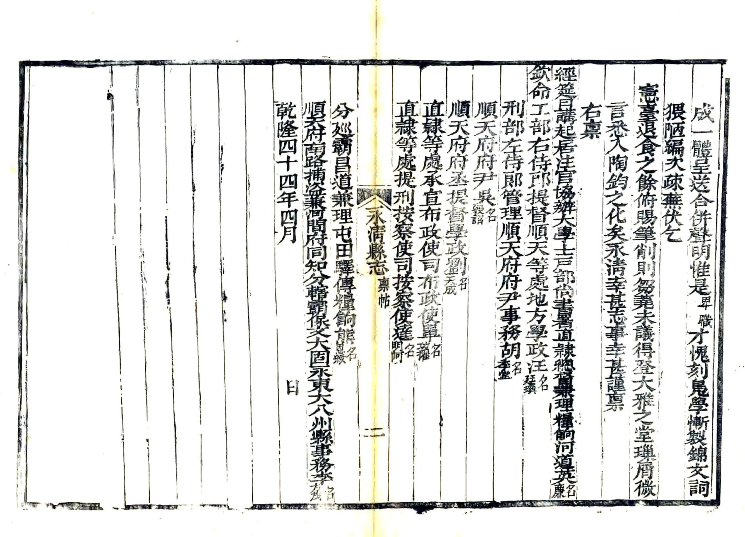永清县志（乾隆 道光刻本） 在线预览第5页