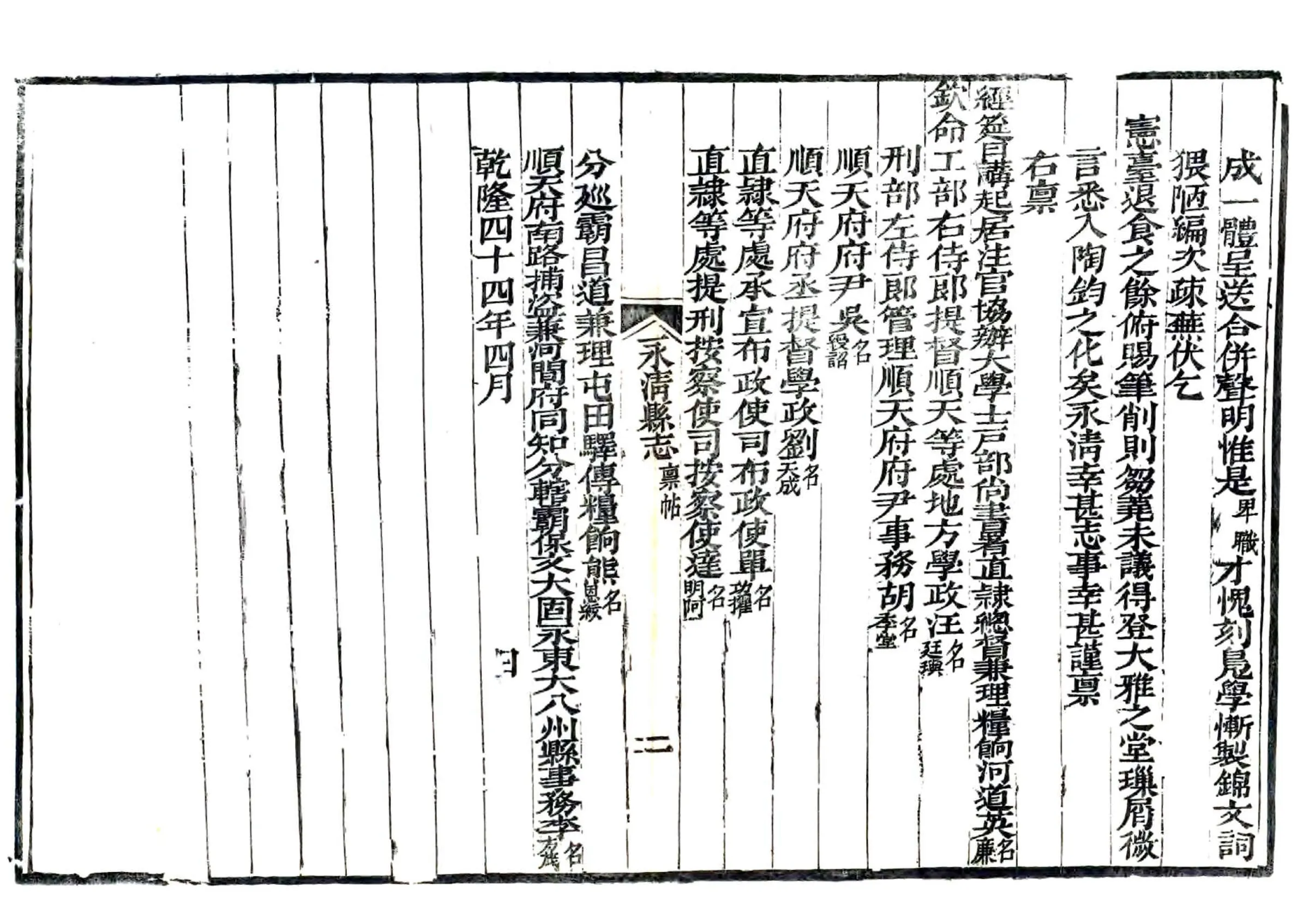 永清县志（乾隆 嘉庆刻本） 在线预览第4页
