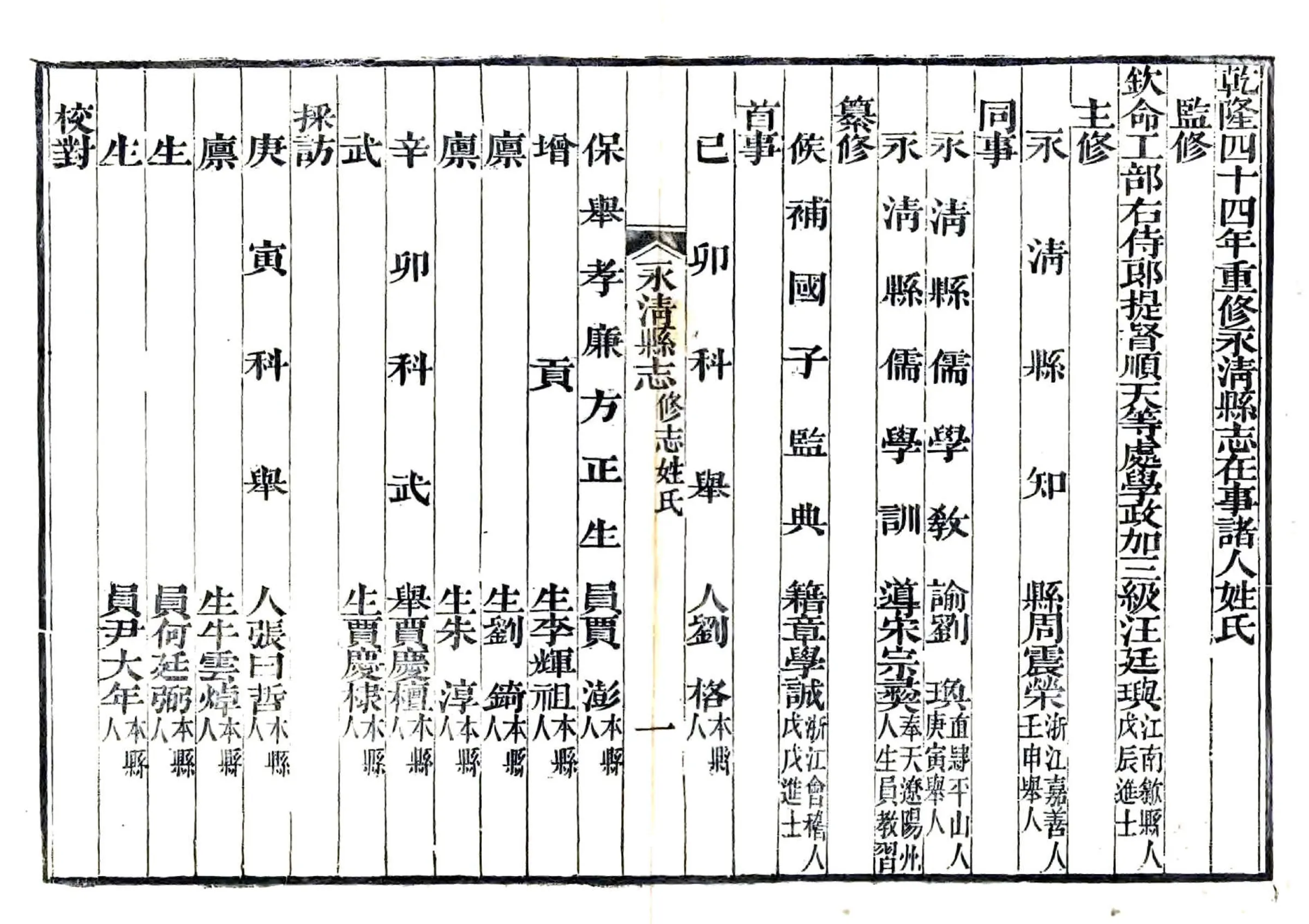 永清县志（乾隆 嘉庆刻本） 在线预览第5页