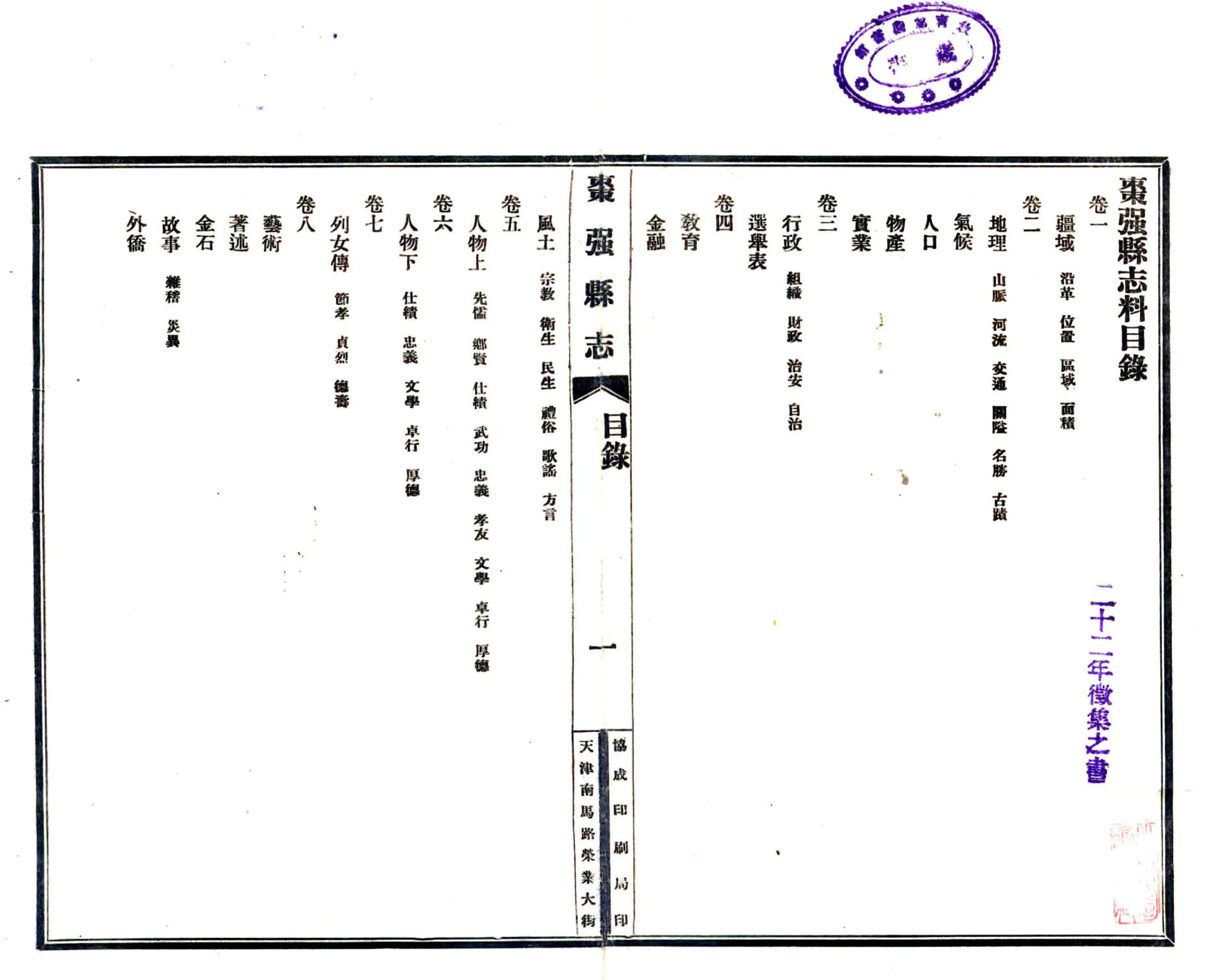 枣强县志料（民国） 在线预览第2页