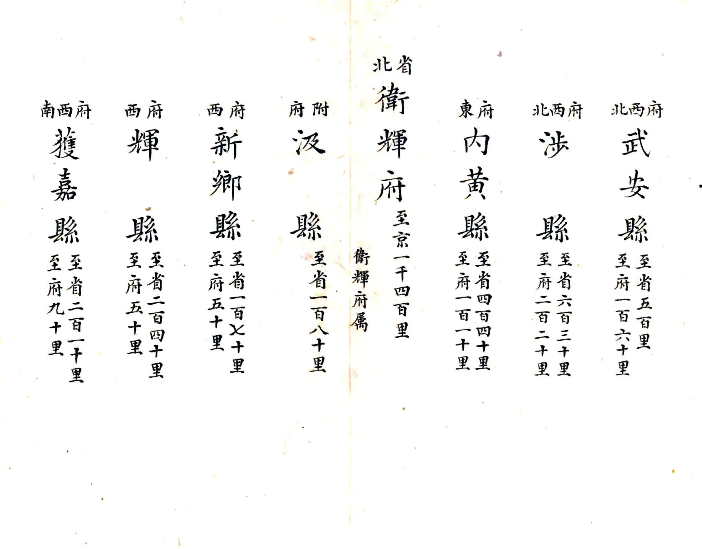 河南通省程途里数（清） 在线预览第7页