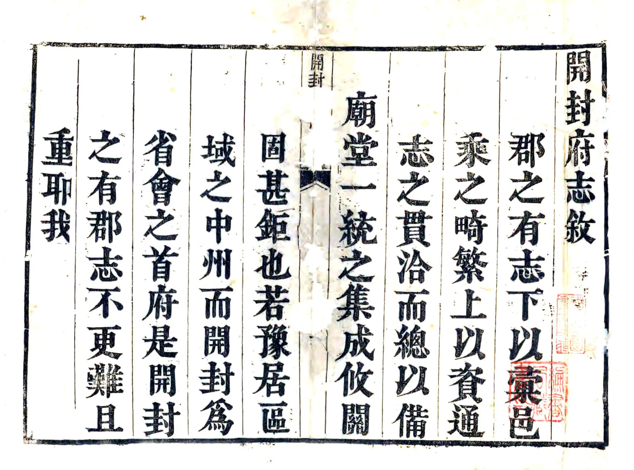 开封府志（康熙） 在线预览第1页