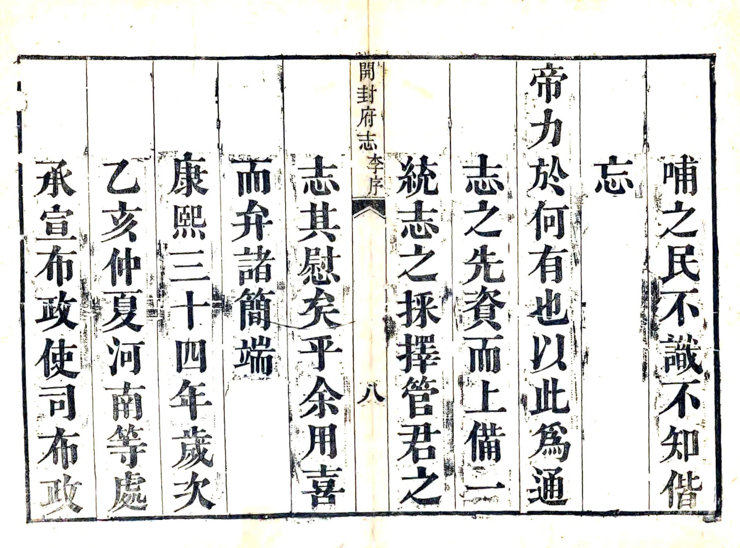 开封府志（康熙） 在线预览第8页