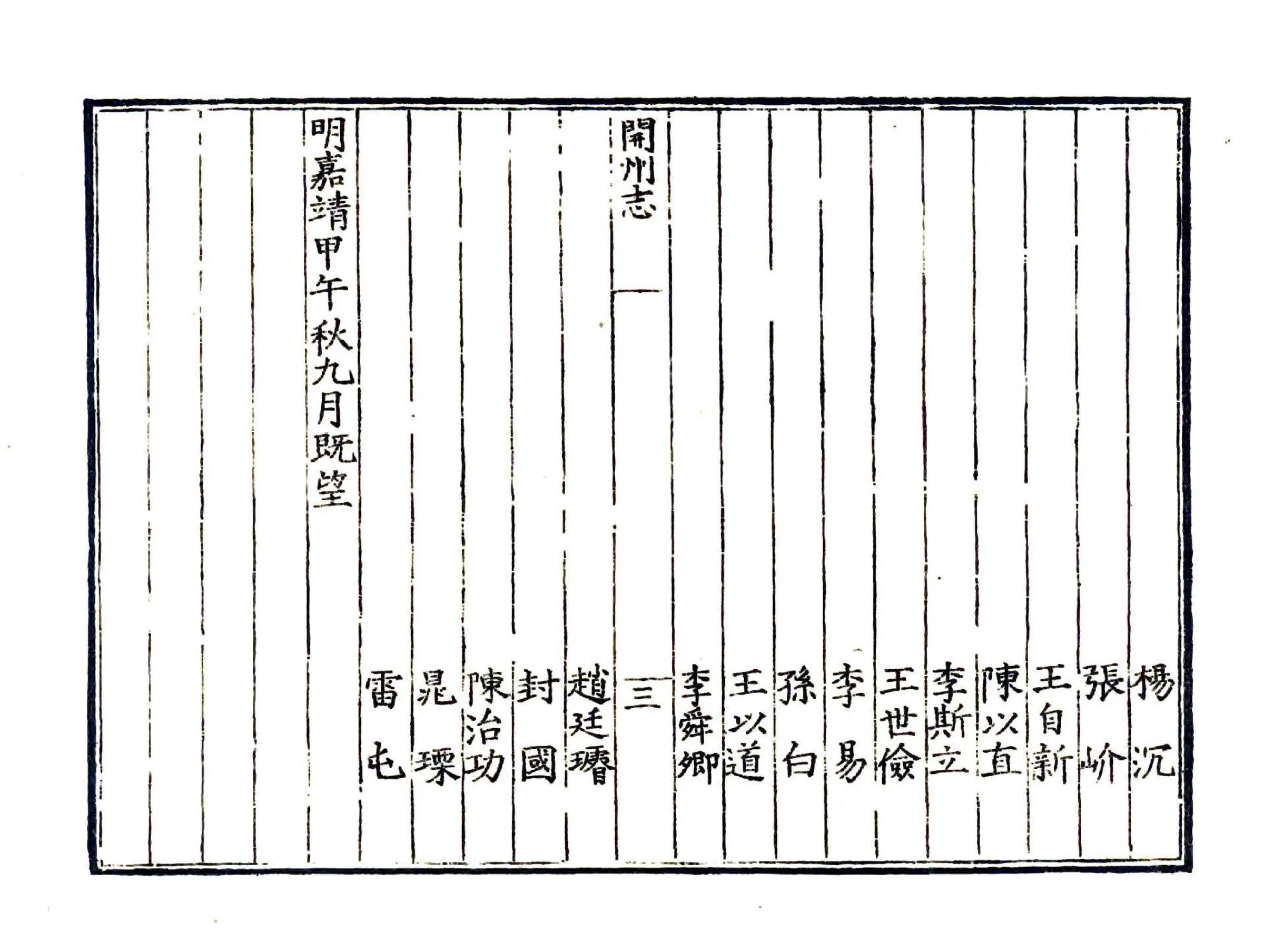 开州志（嘉靖） 在线预览第8页