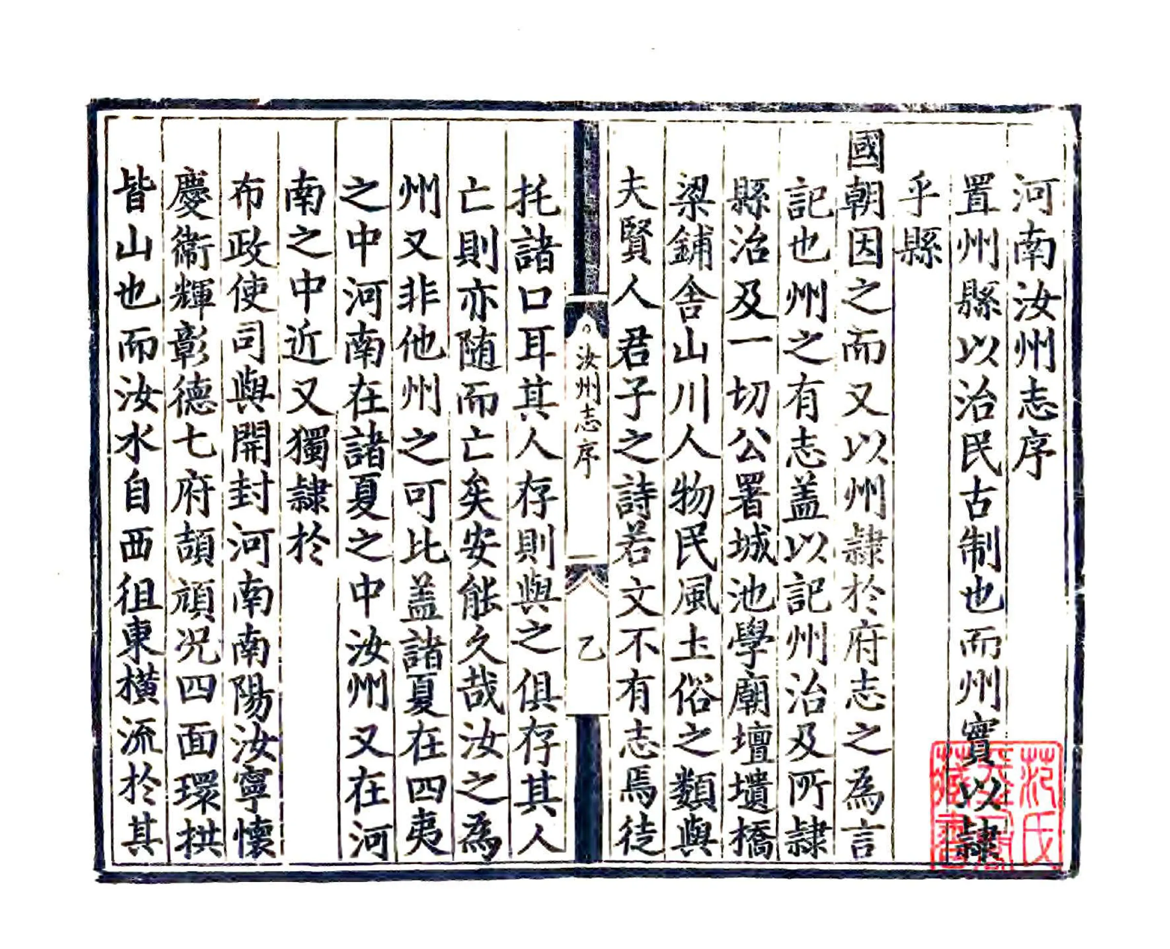 汝州志（正德） 在线预览第2页