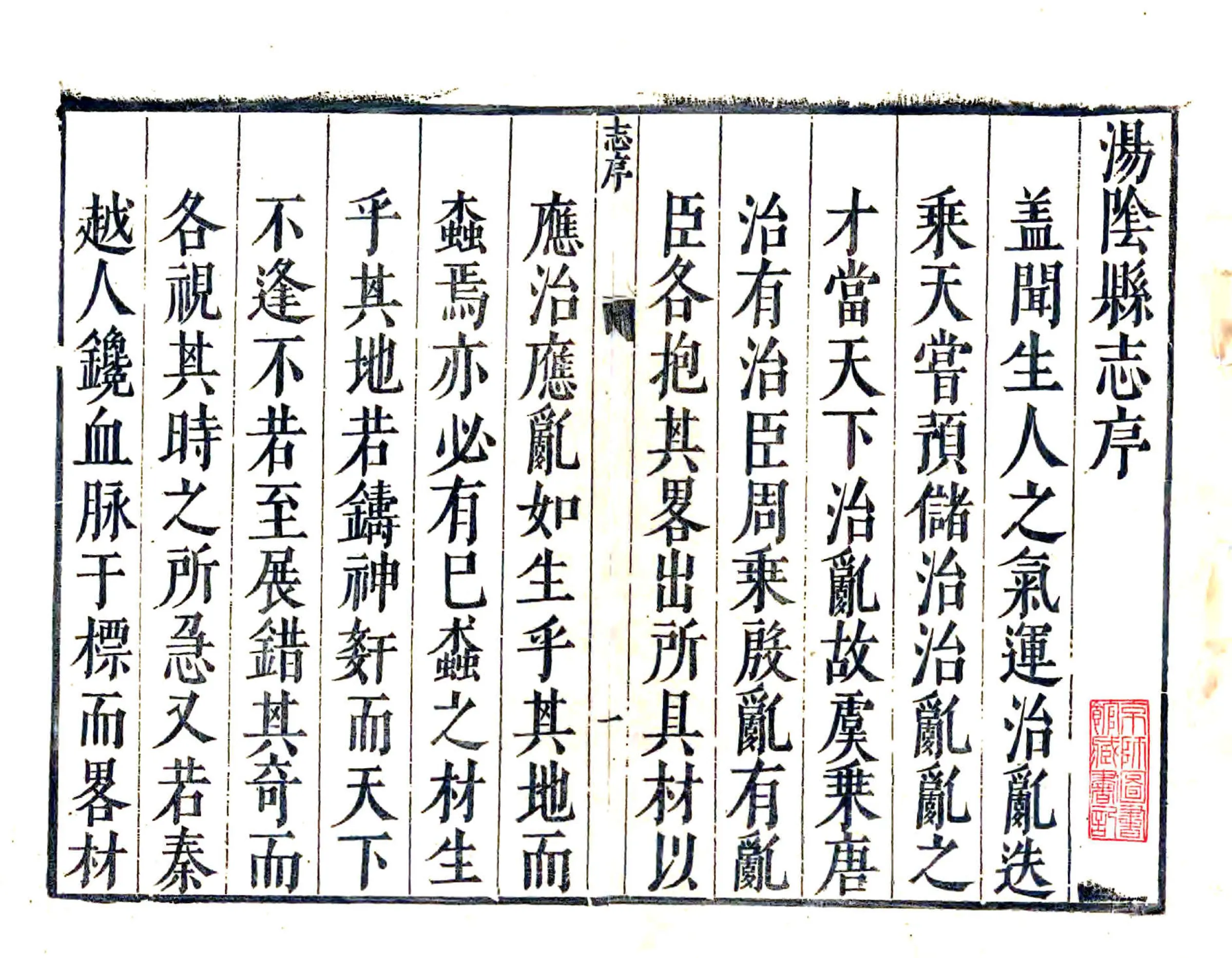 汤阴县志（崇祯） 在线预览第1页