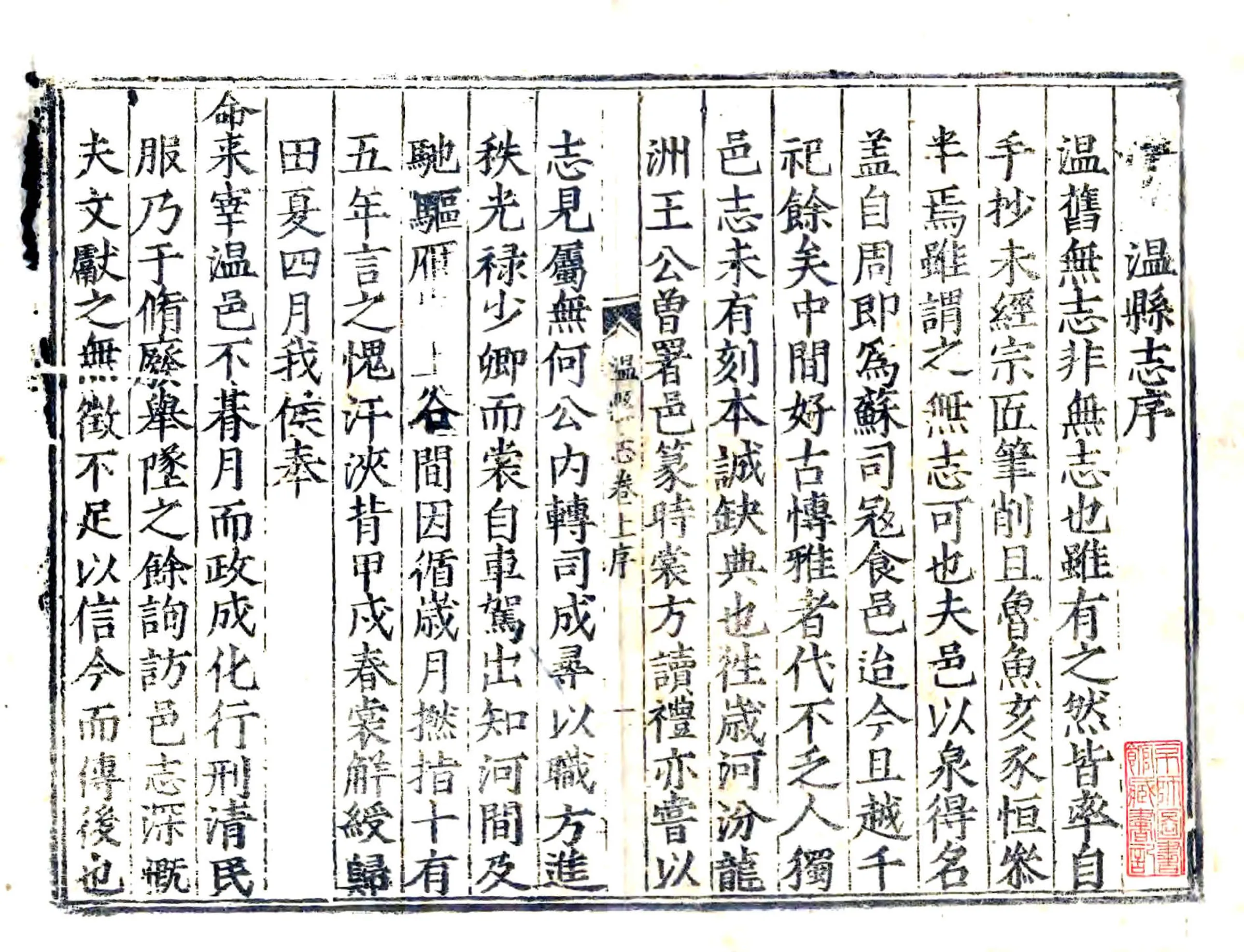温县志（顺治） 在线预览第1页
