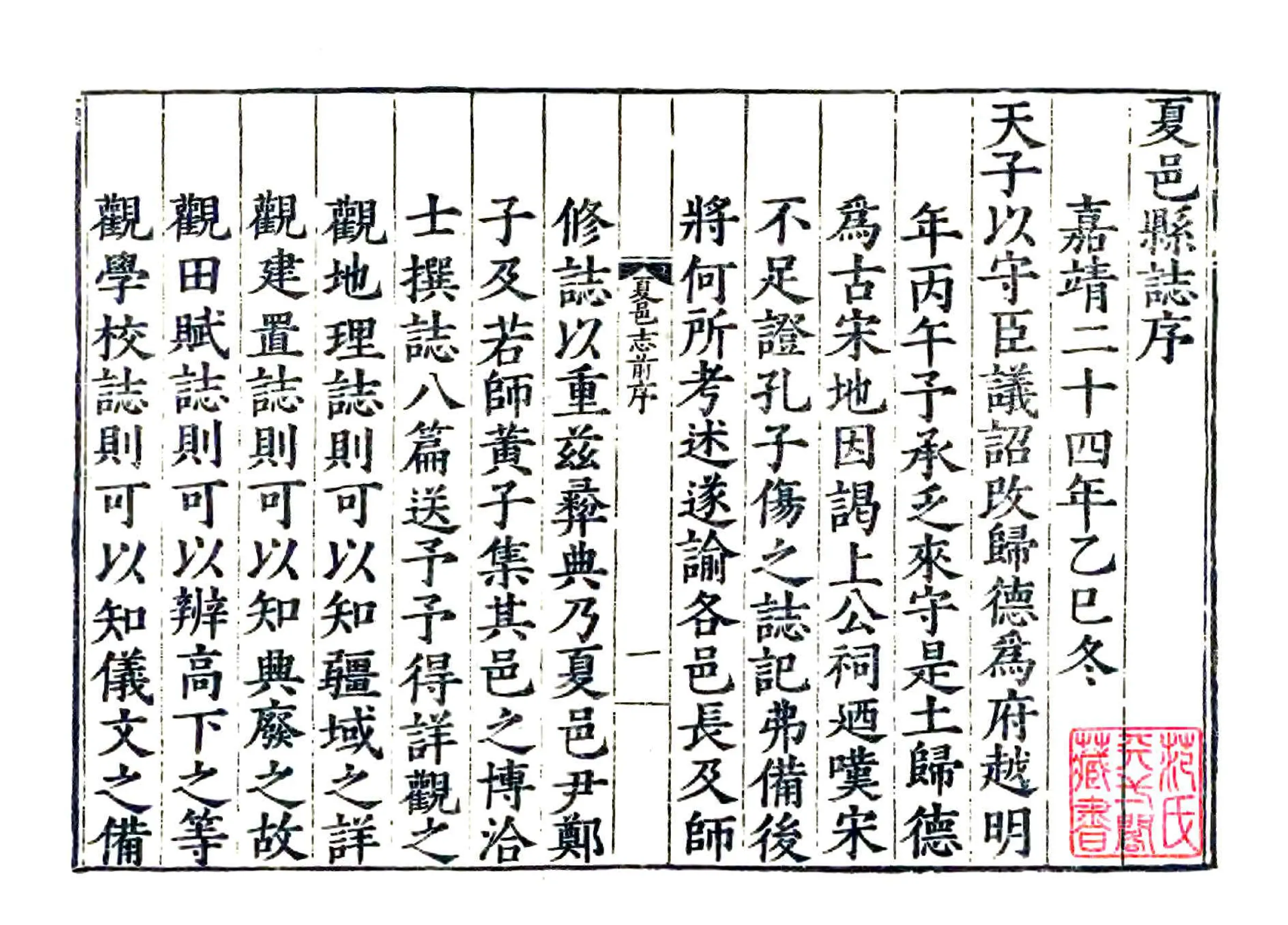 夏邑县志（嘉靖） 在线预览第2页