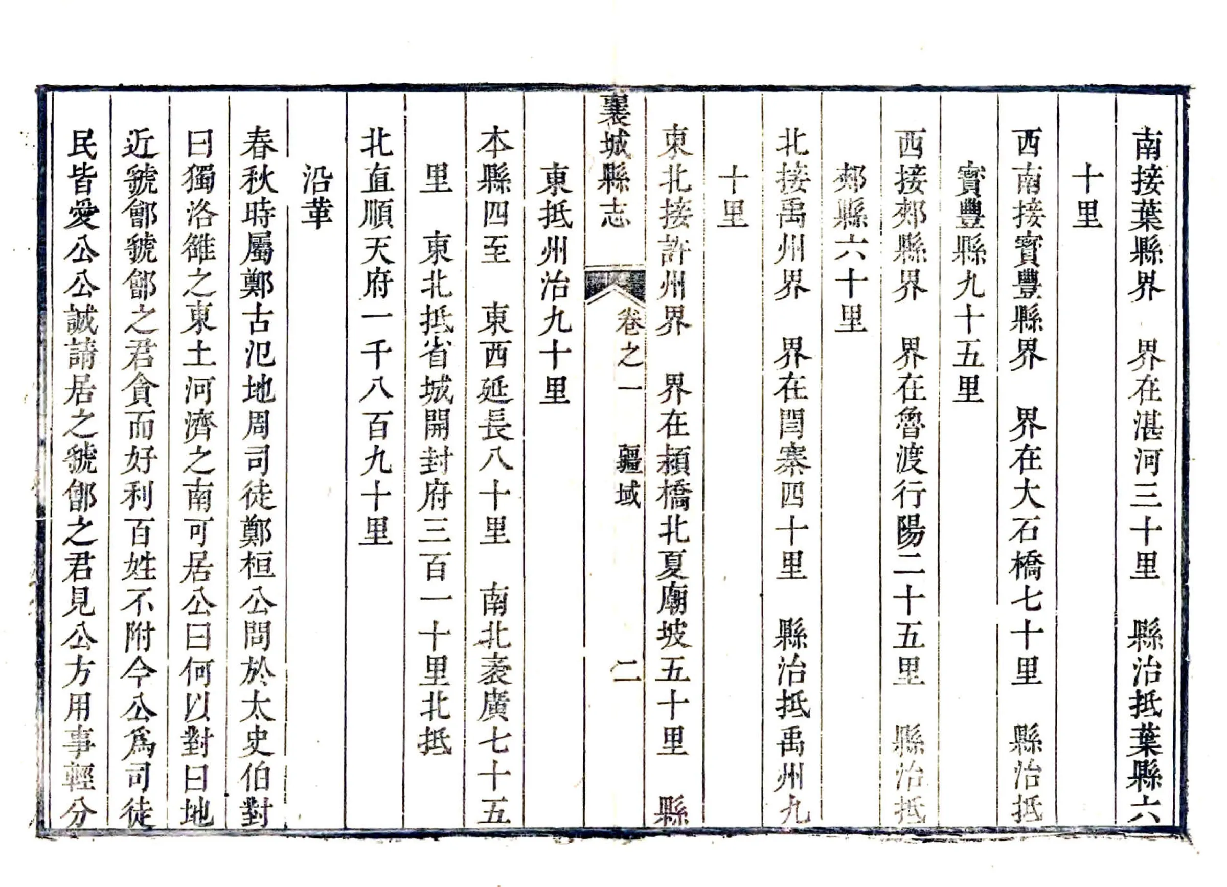 襄城县志（乾隆） 在线预览第2页