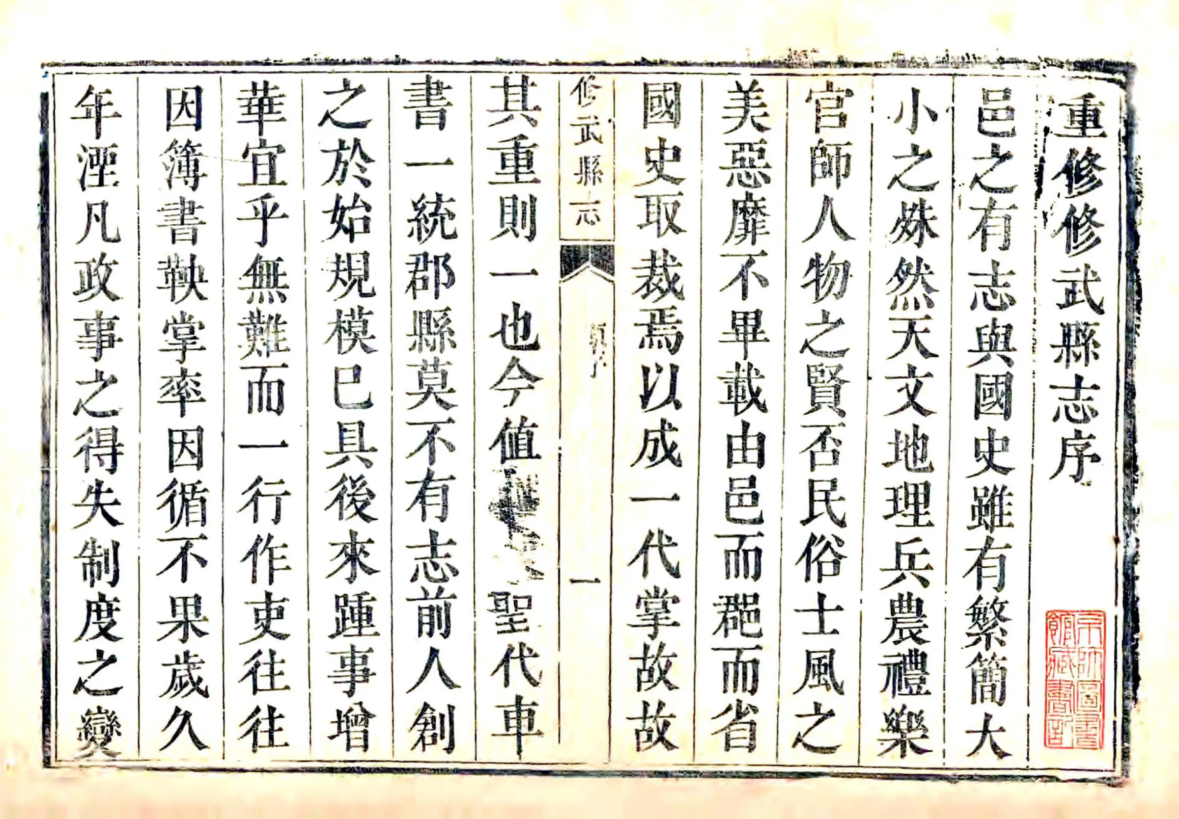 修武县志（乾隆） 在线预览第1页