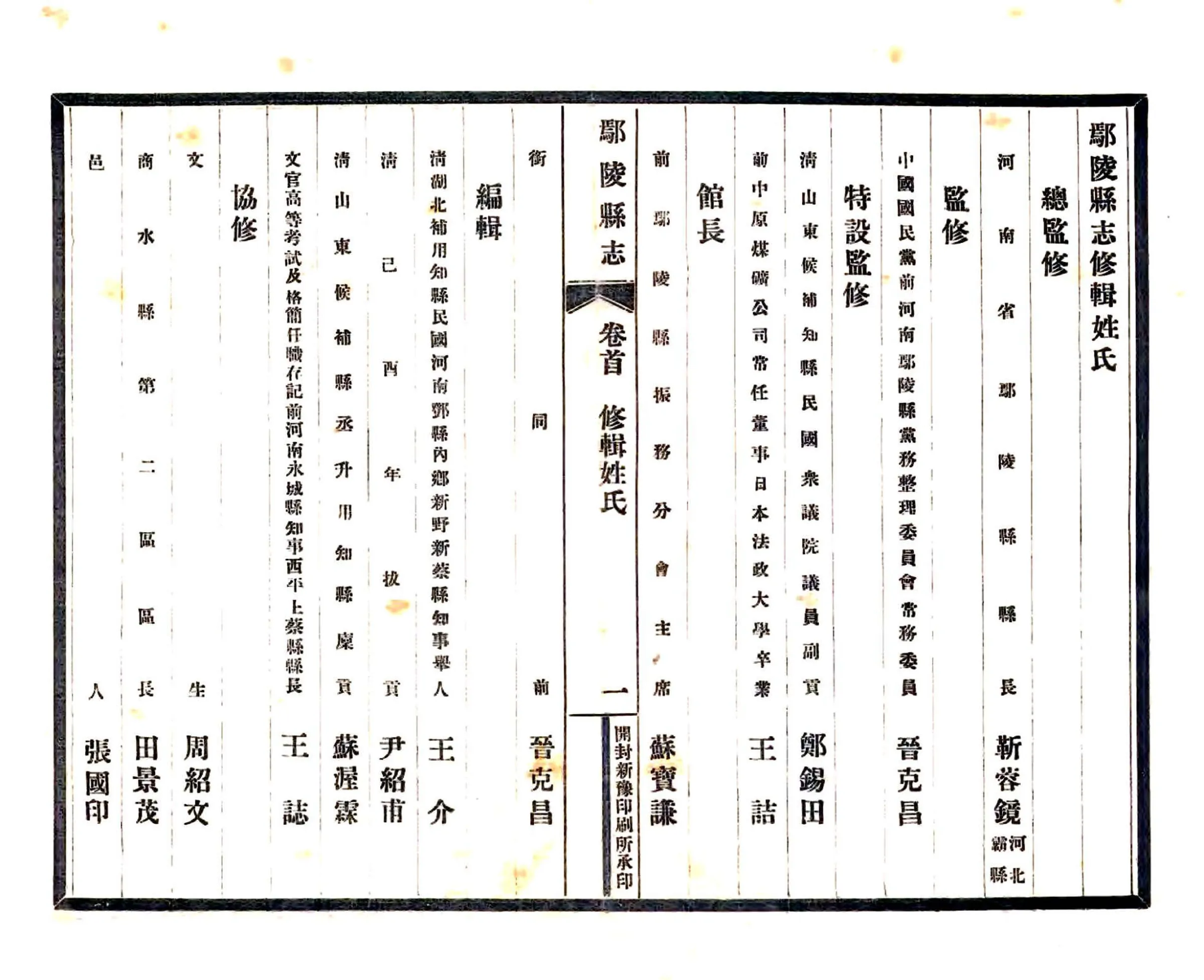 鄢陵县志（民国） 在线预览第8页