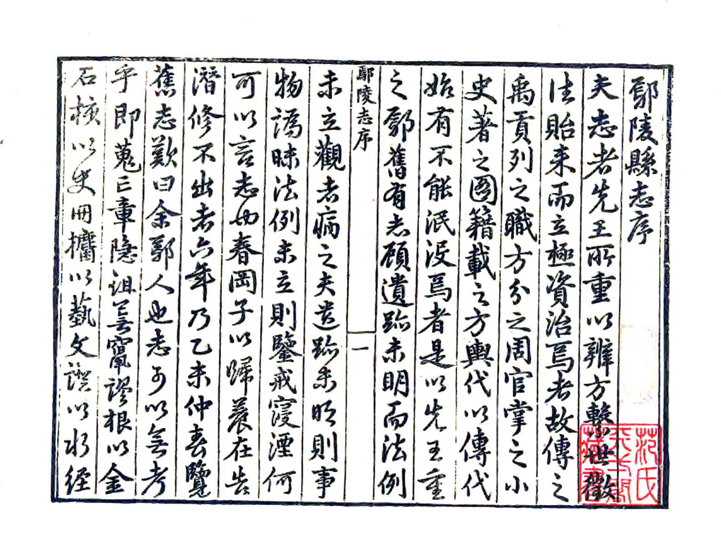鄢陵志（嘉靖） 在线预览第2页
