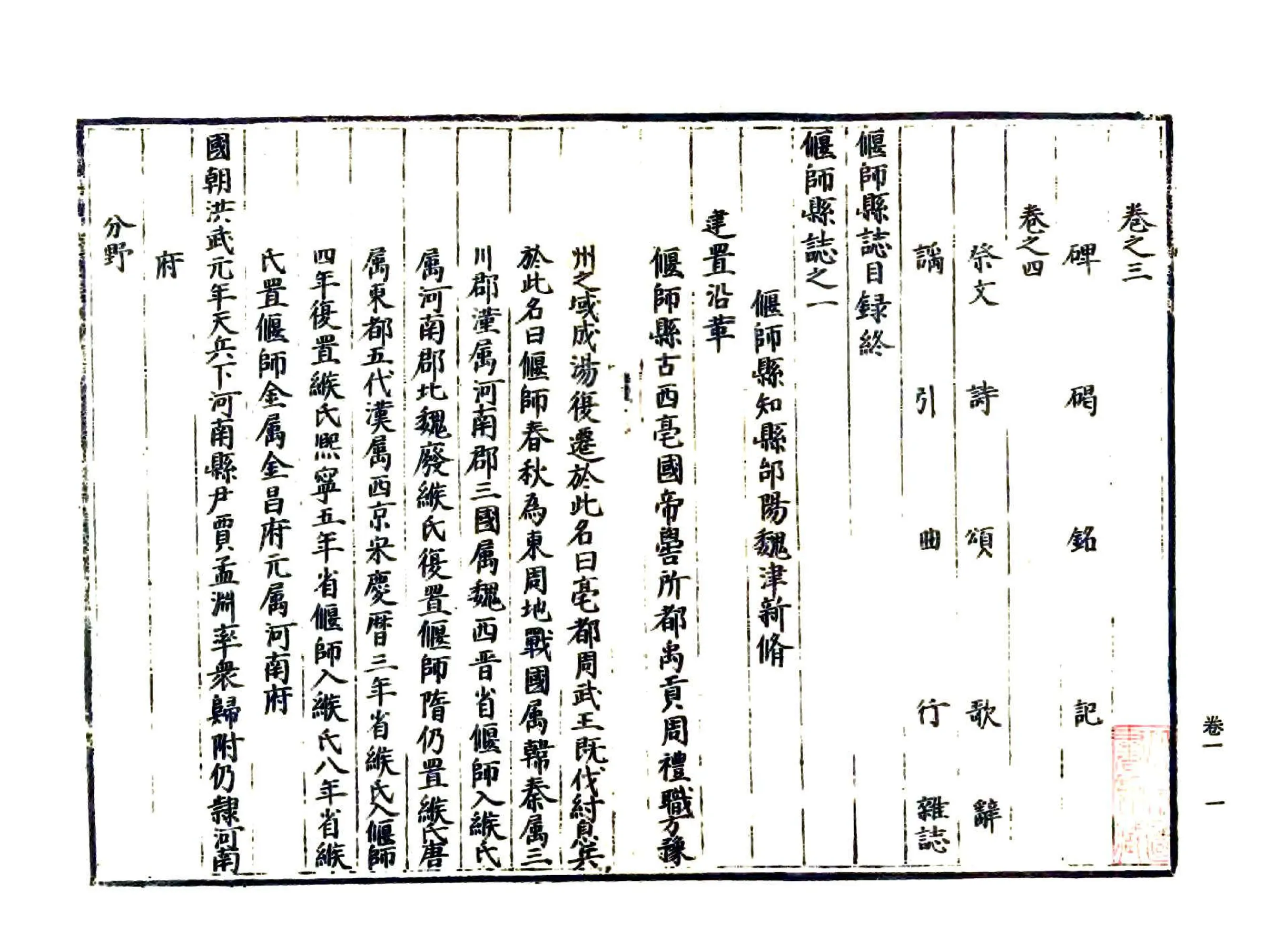 偃师县志（弘治） 在线预览第4页