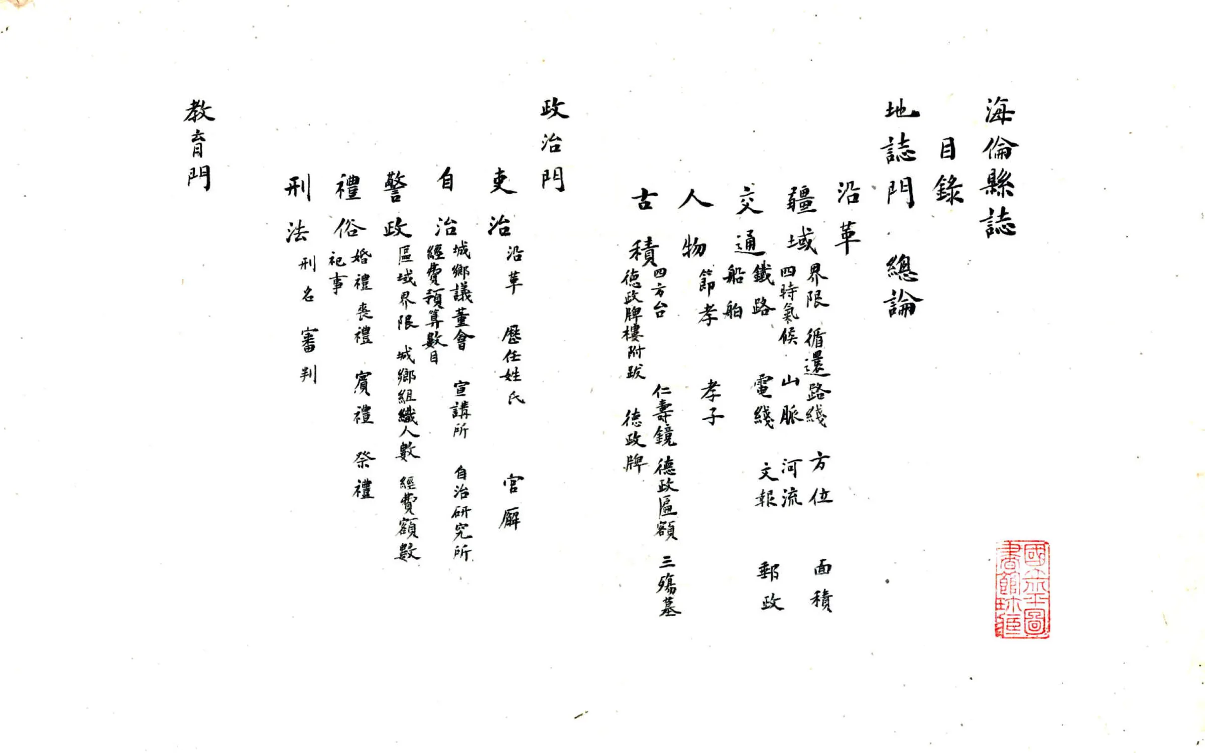 海伦县志（民国） 在线预览第3页