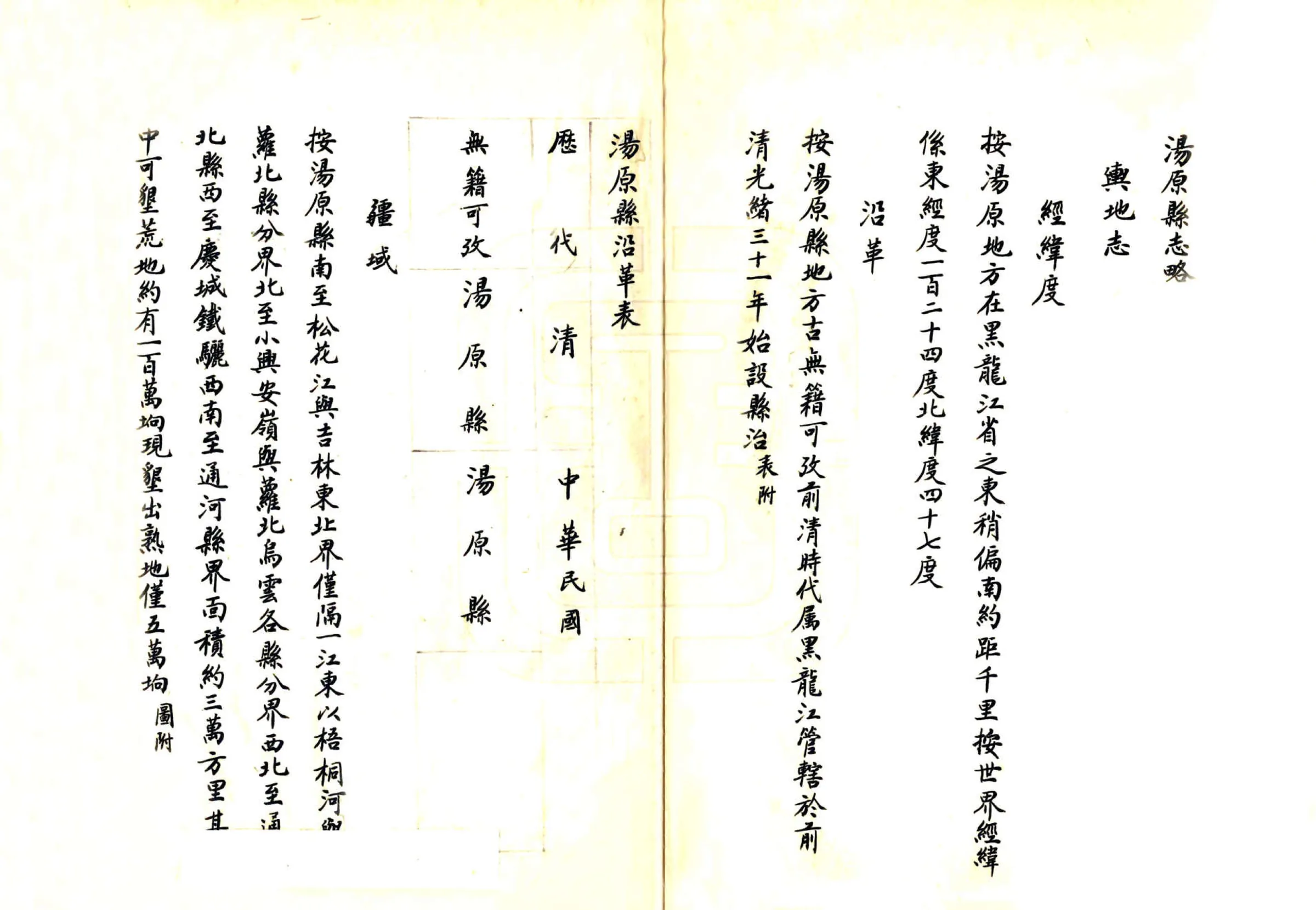 汤原县志略（民国） 在线预览第2页