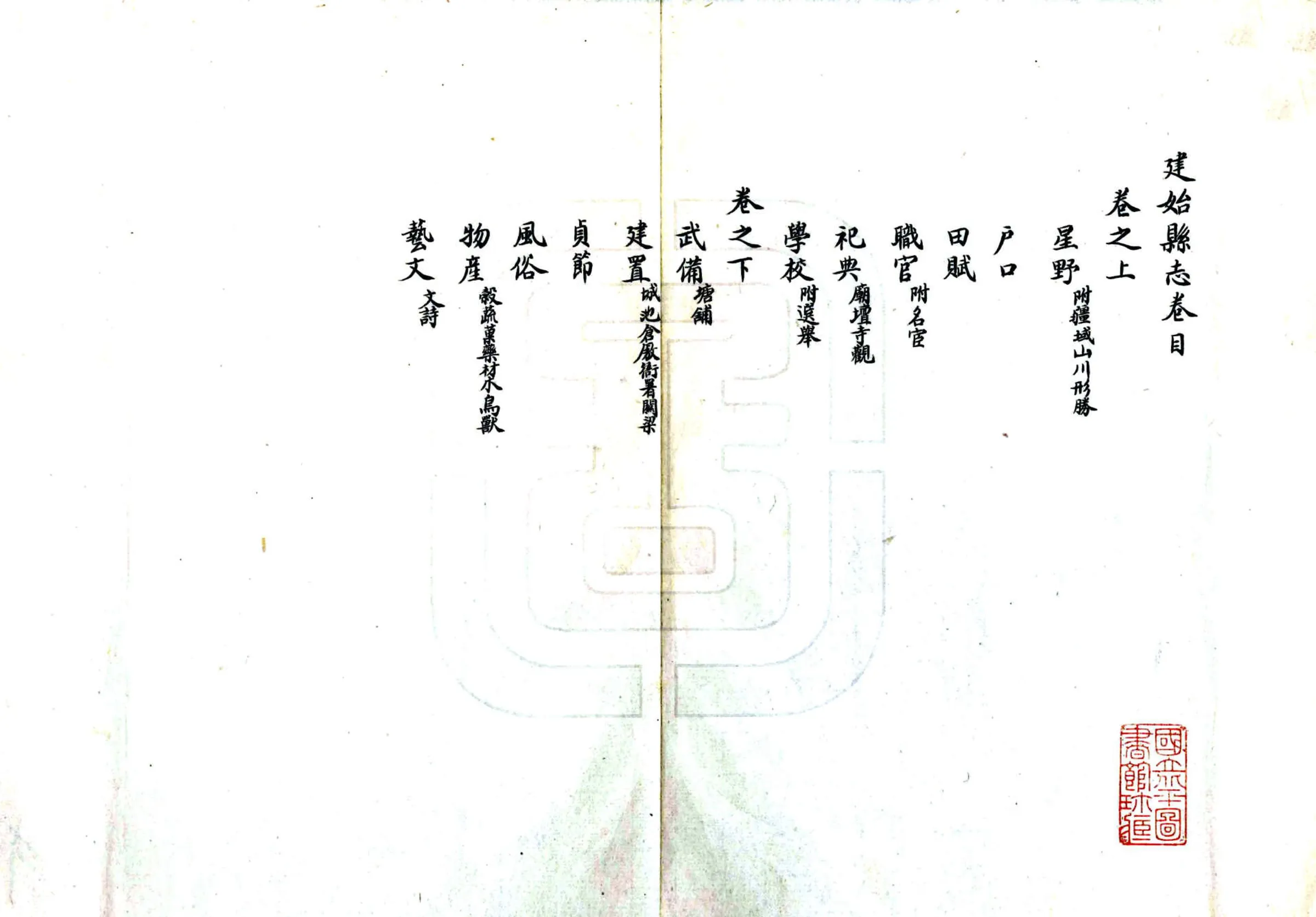 建始县志（嘉庆） 在线预览第2页