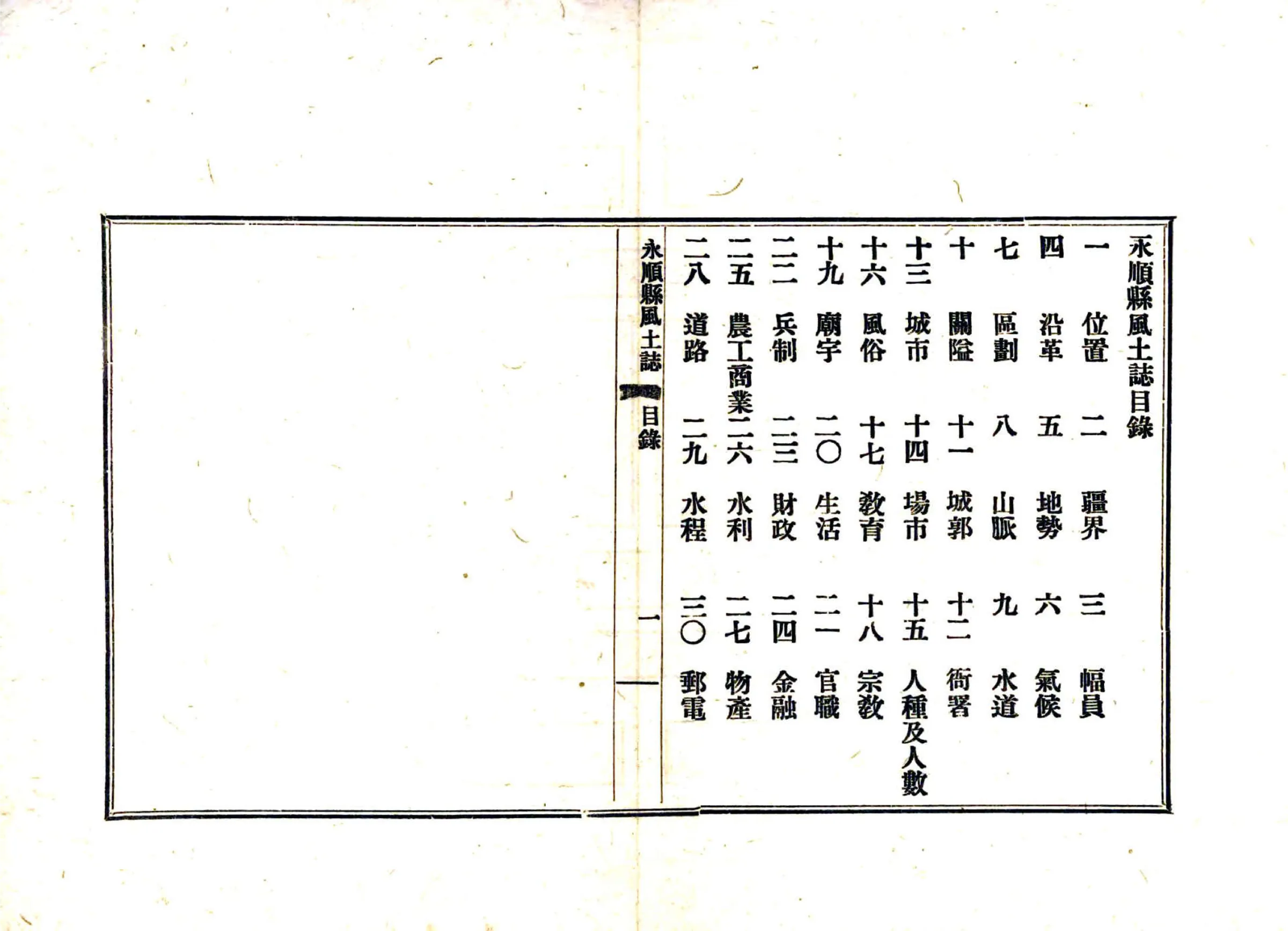 永顺县风土志（民国） 在线预览第8页