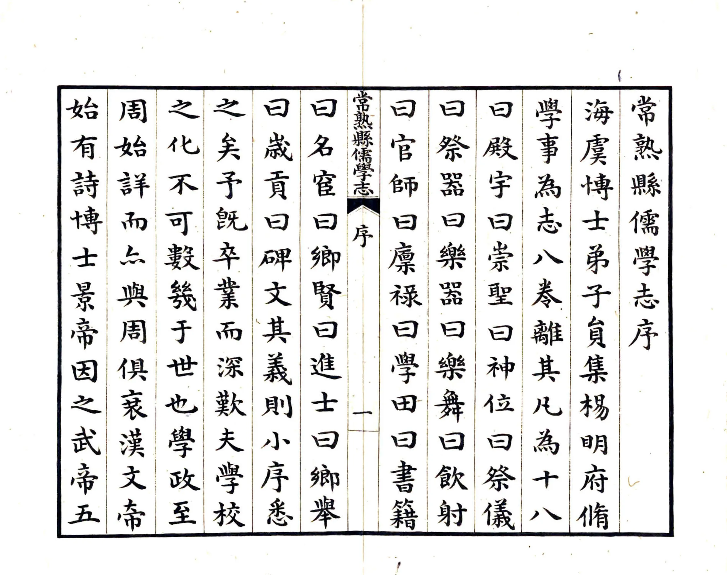 常熟县儒学志（万历） 在线预览第2页