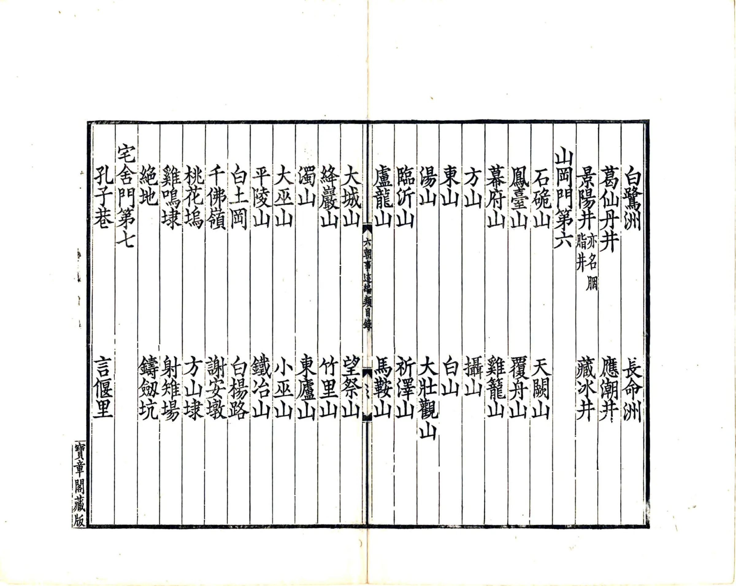 六朝事迹编类（宋绍兴 光绪刻本） 在线预览第7页