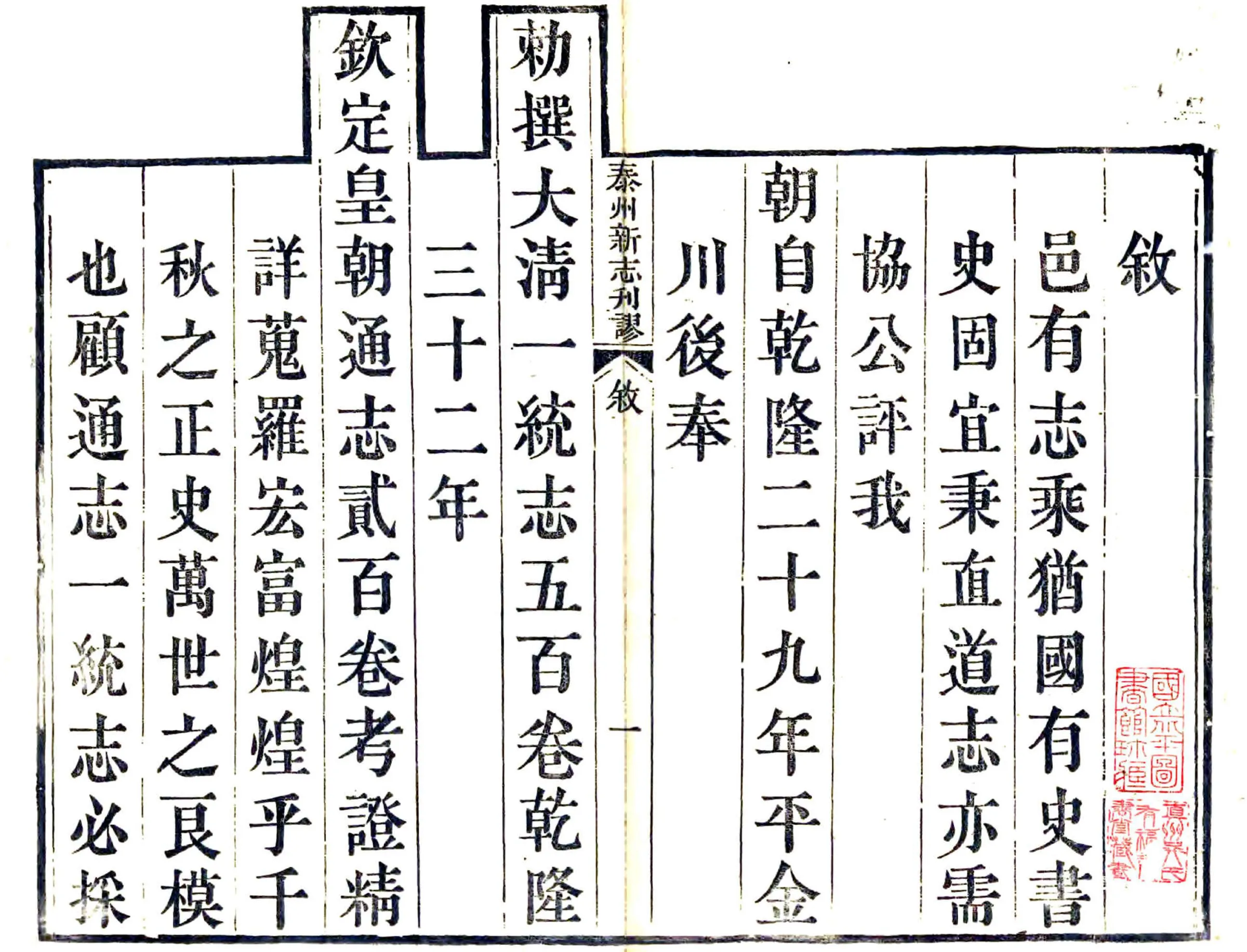 泰州新志刊谬（道光） 在线预览第2页