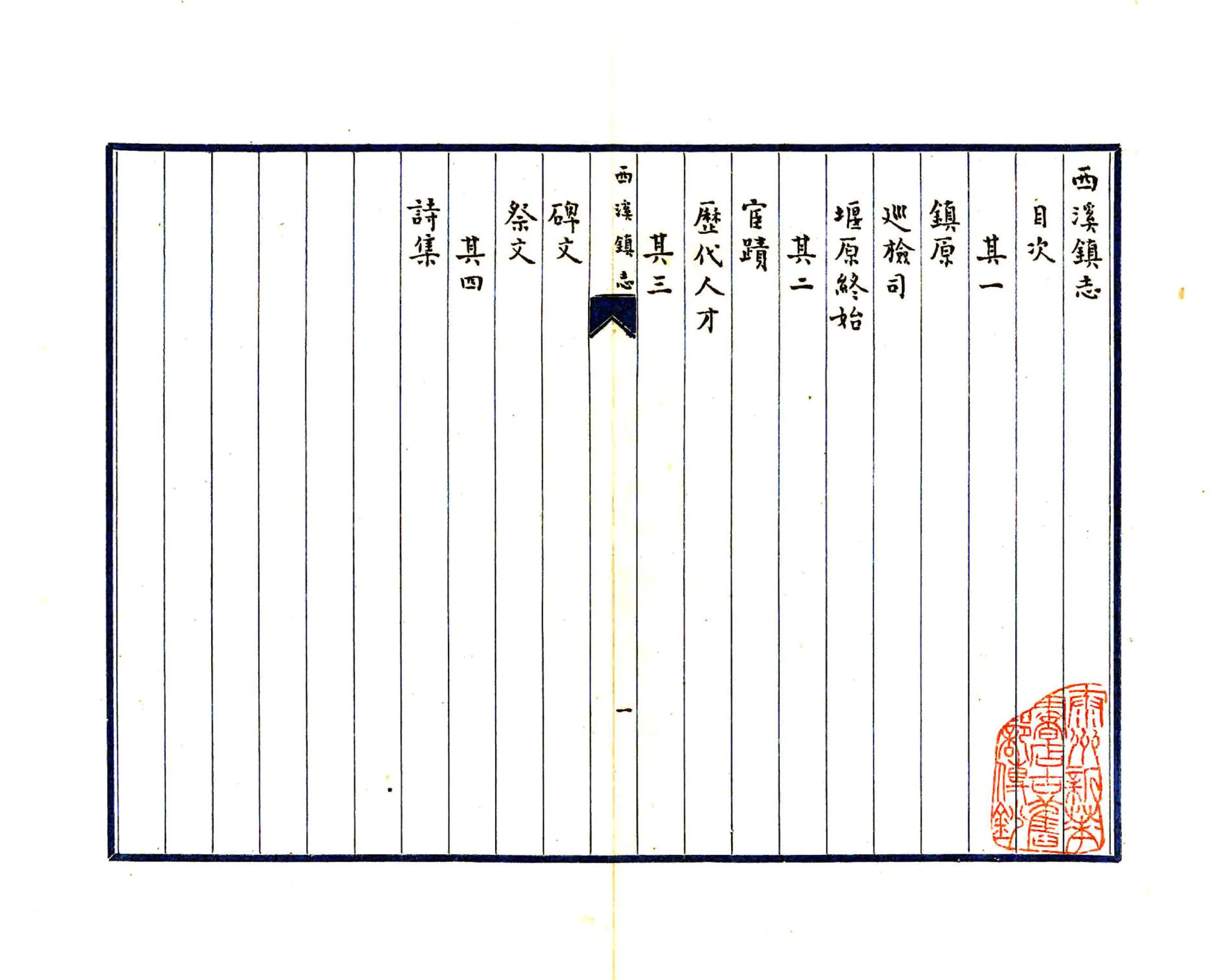 西溪镇志（明末） 在线预览第2页