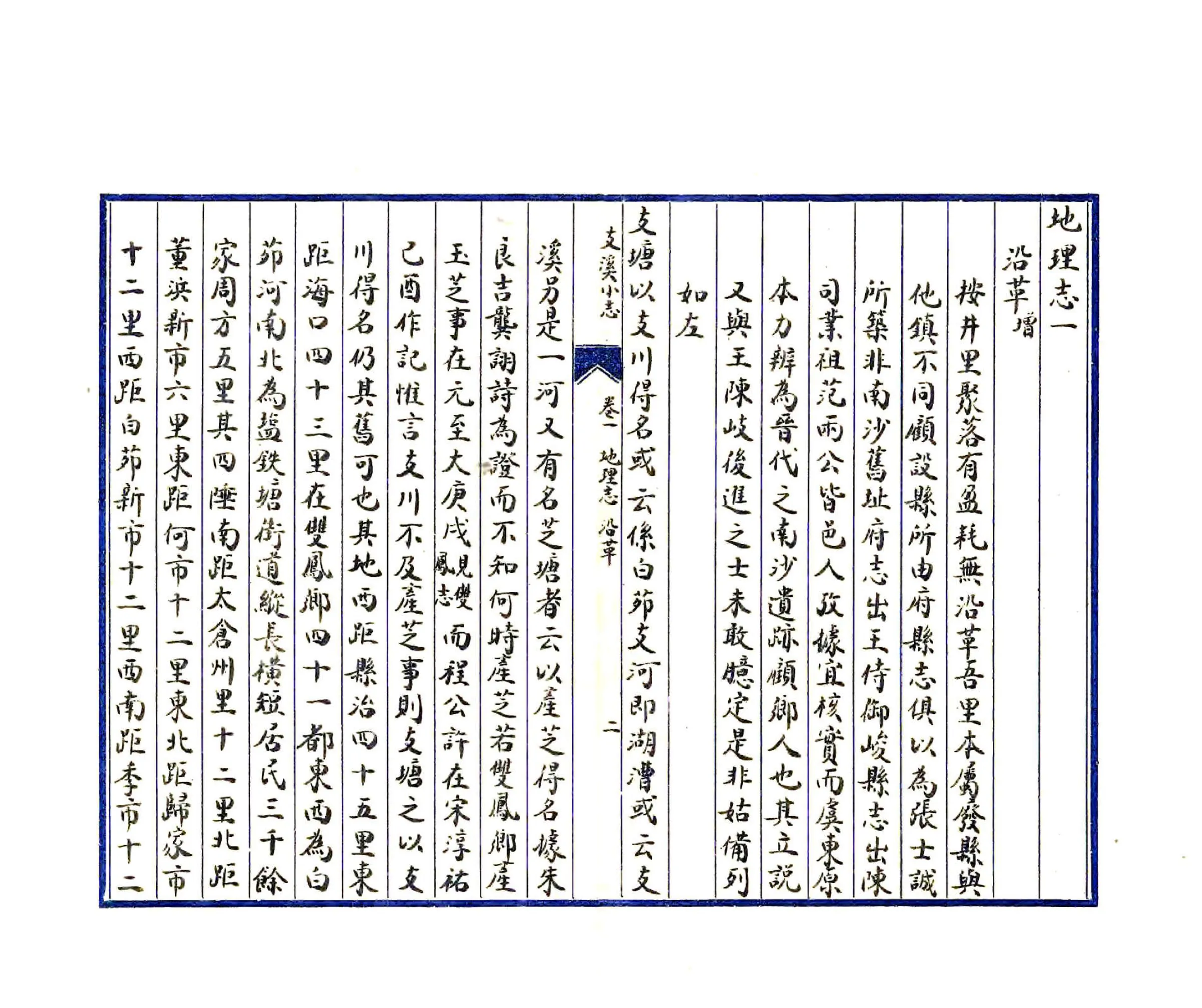 支溪小志（乾隆） 在线预览第8页