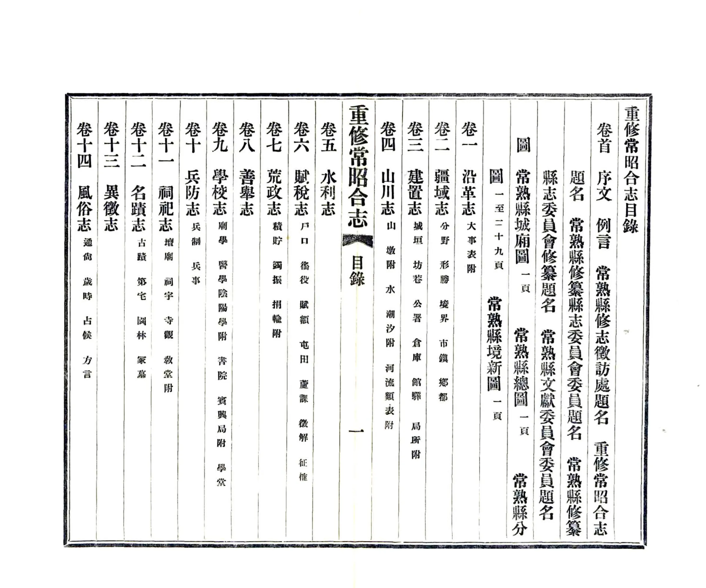 重修常昭合志（民国） 在线预览第3页