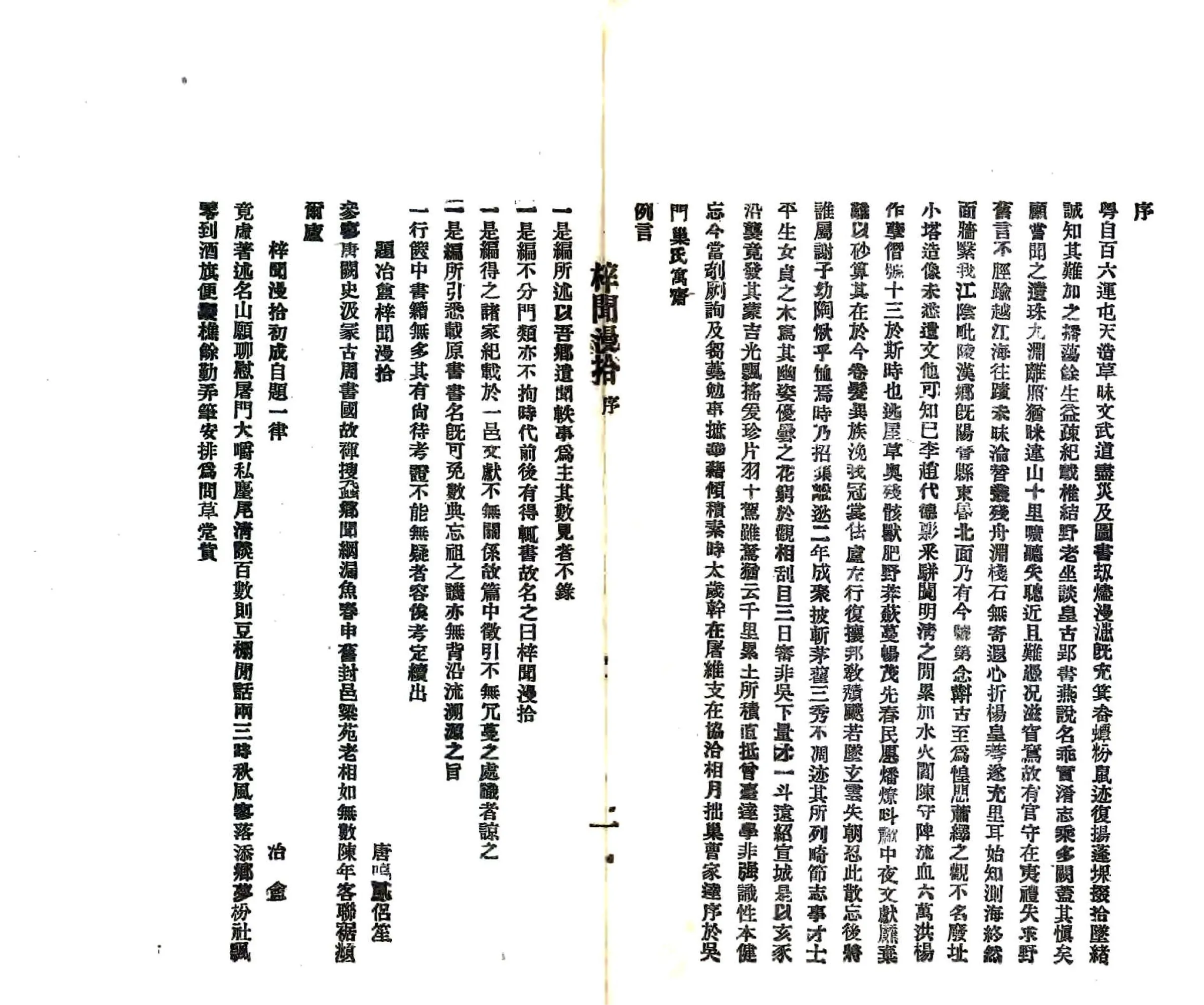 梓闻漫拾（民国） 在线预览第2页